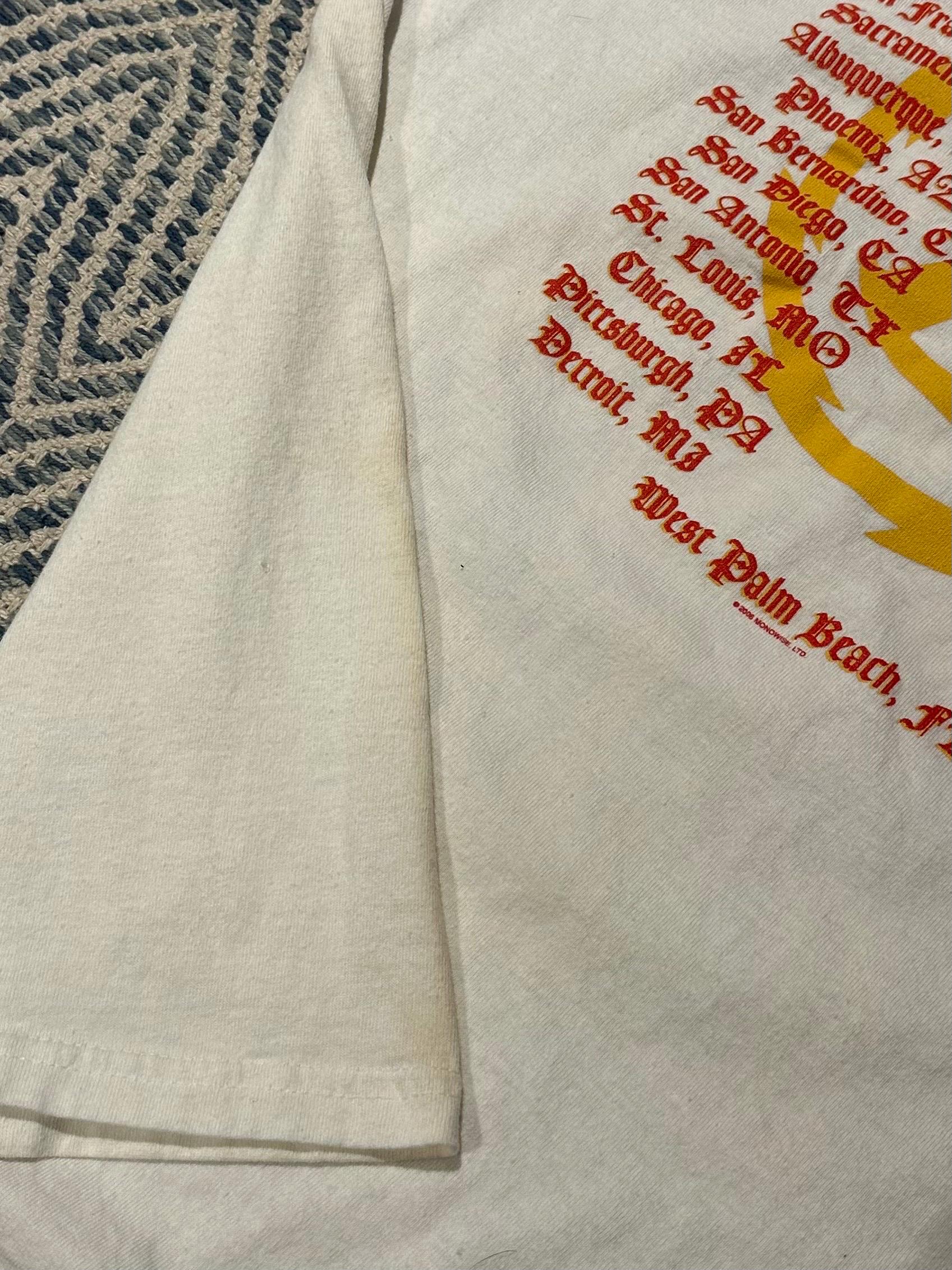 Vintage Y2K 2006 Ozzfest Ozzy Osbourne Tour White Graphic Tee