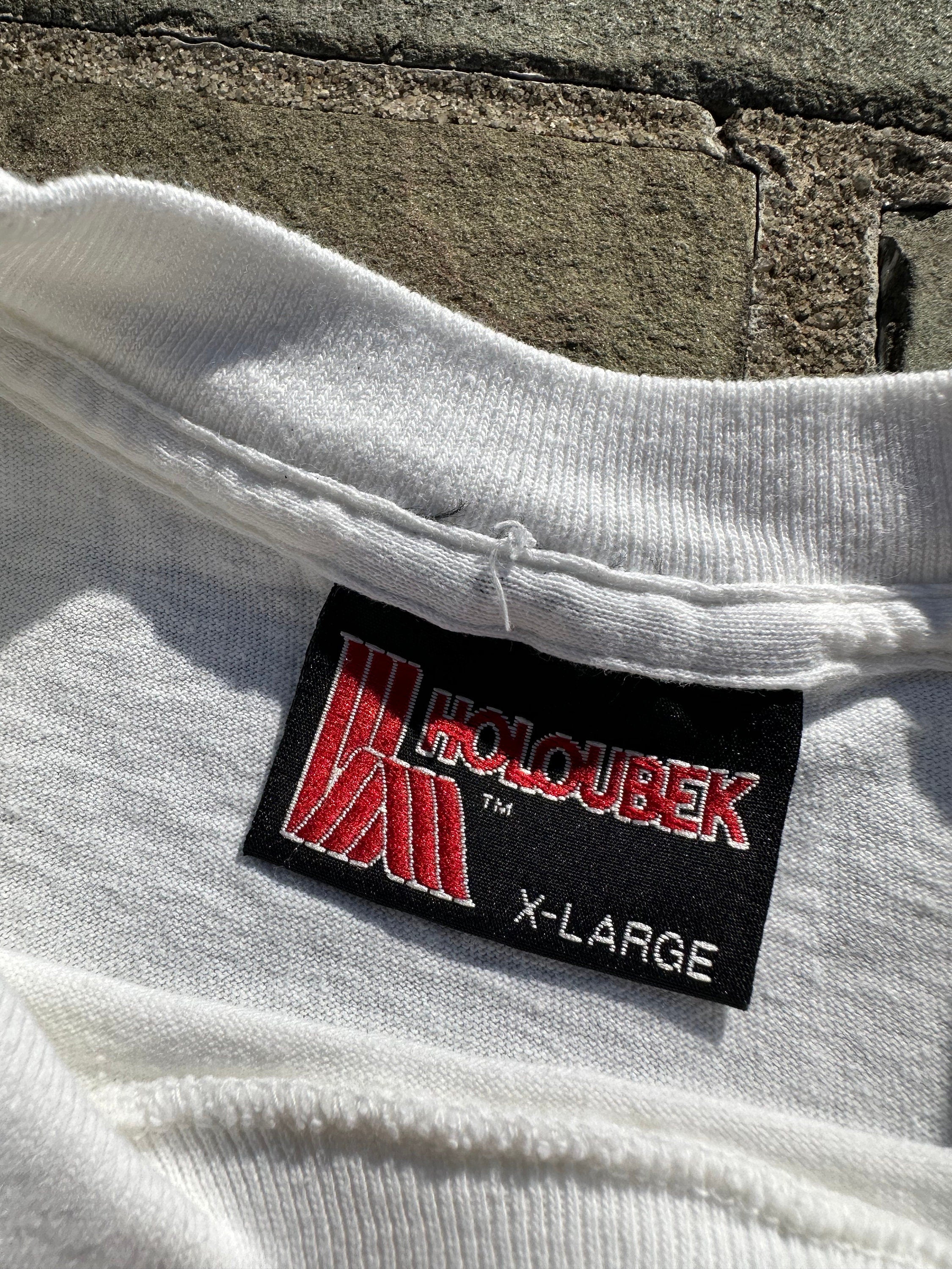 Vintage 1993 Super Bowl XXVII Rose Bowl Miller Lite Single Stitch White T-Shirt Tee Holoubek Brand 100% Cotton