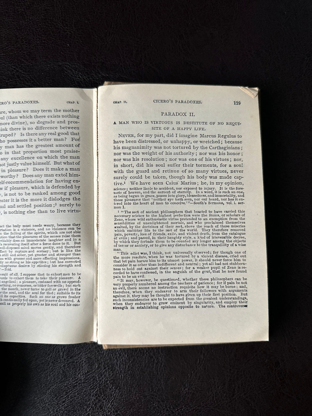 Antique 1896 Cicero's Essays on Old Age and Friendship, Also His Paradoxes Hardcover Cloth Binding Pocket Book David McKay, Publisher