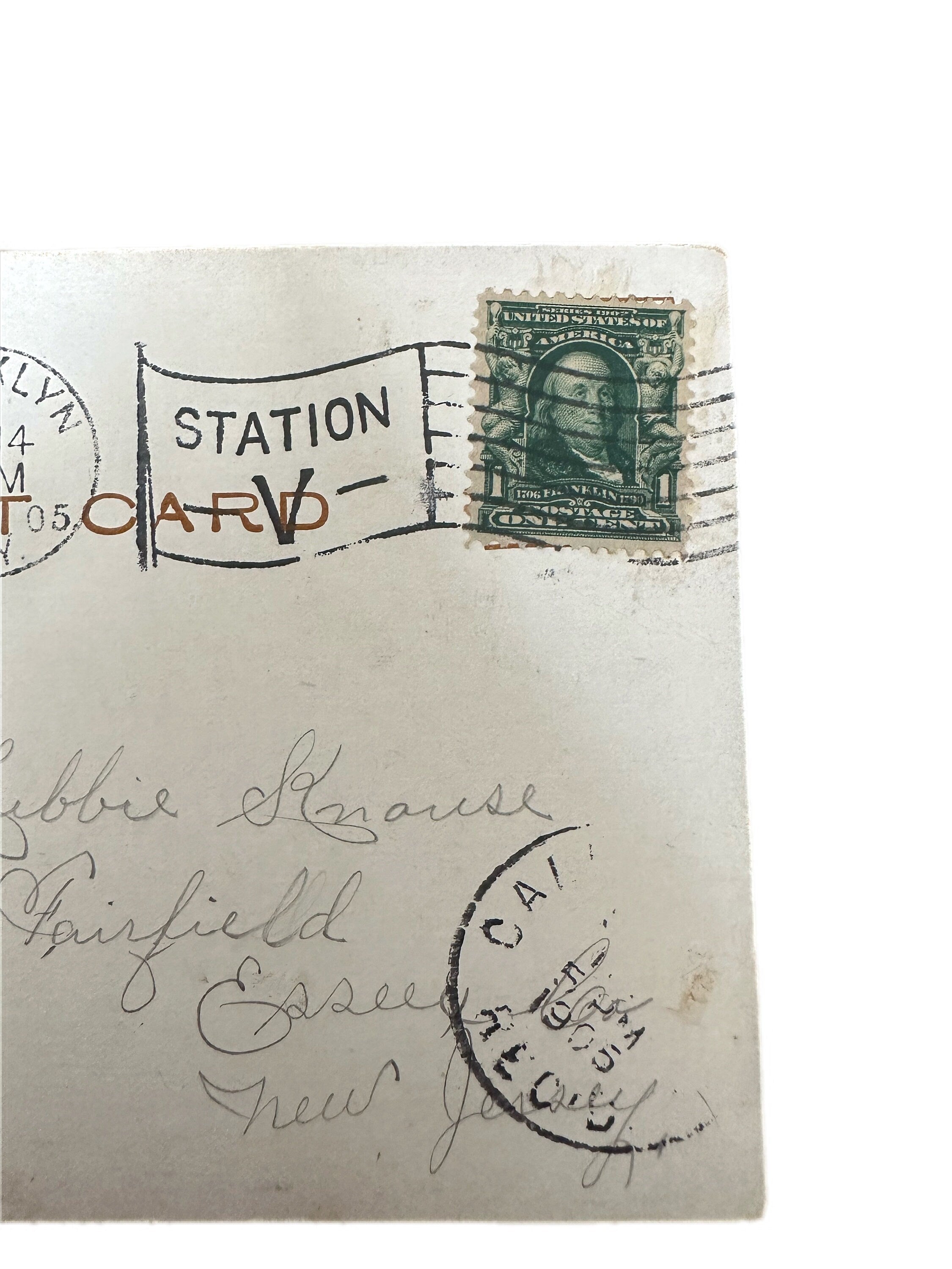 Antique 1905 Postmarked Helter Skelter Luna Park Coney Island NYC Topographical Postcard Geo. P. Hall & Son New York City