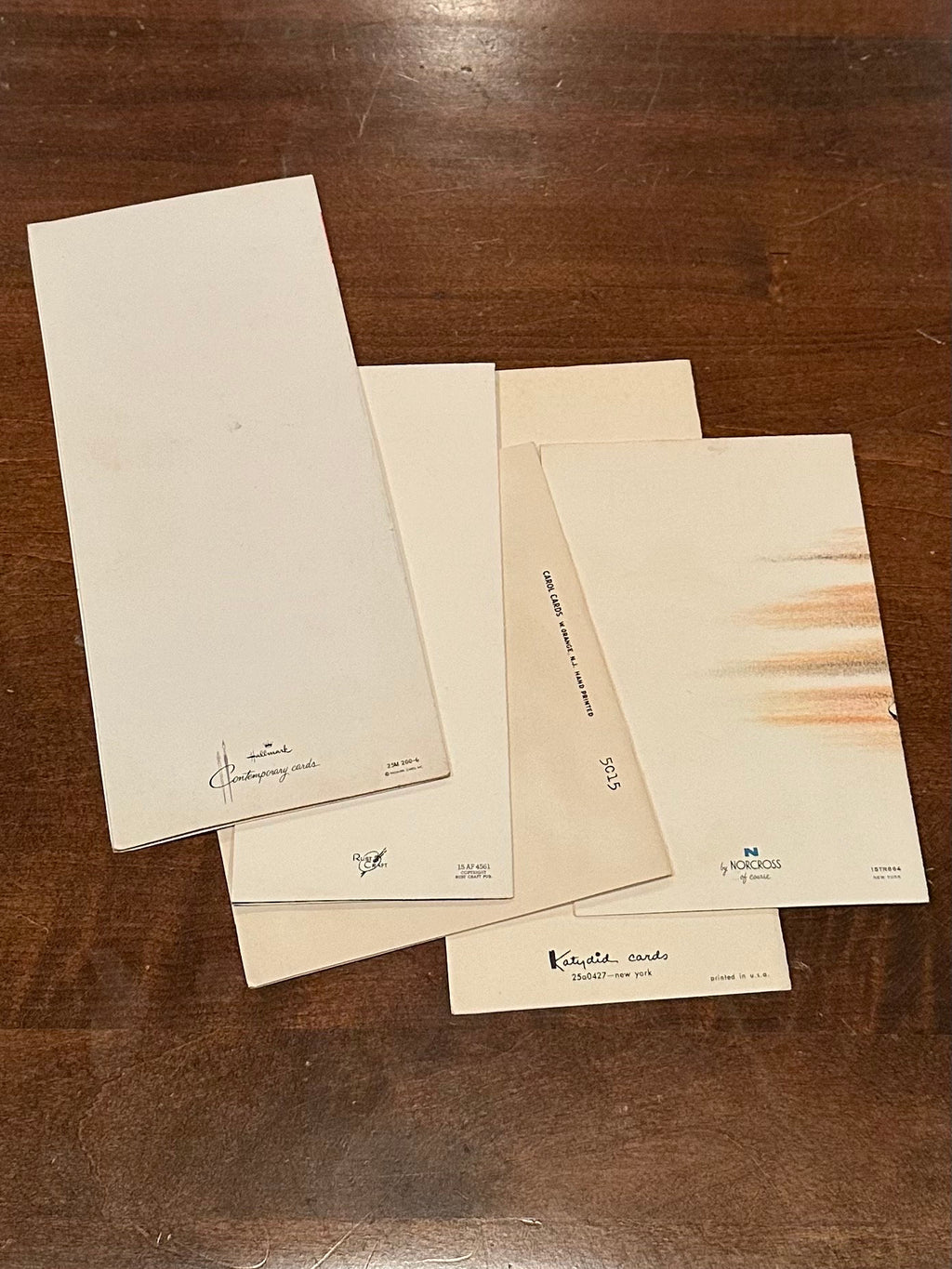 LOT OF 5 Vintage Midcentury Travel Bon Voyage Farewell Greeting Cards | Vintage Travel Ephemera
