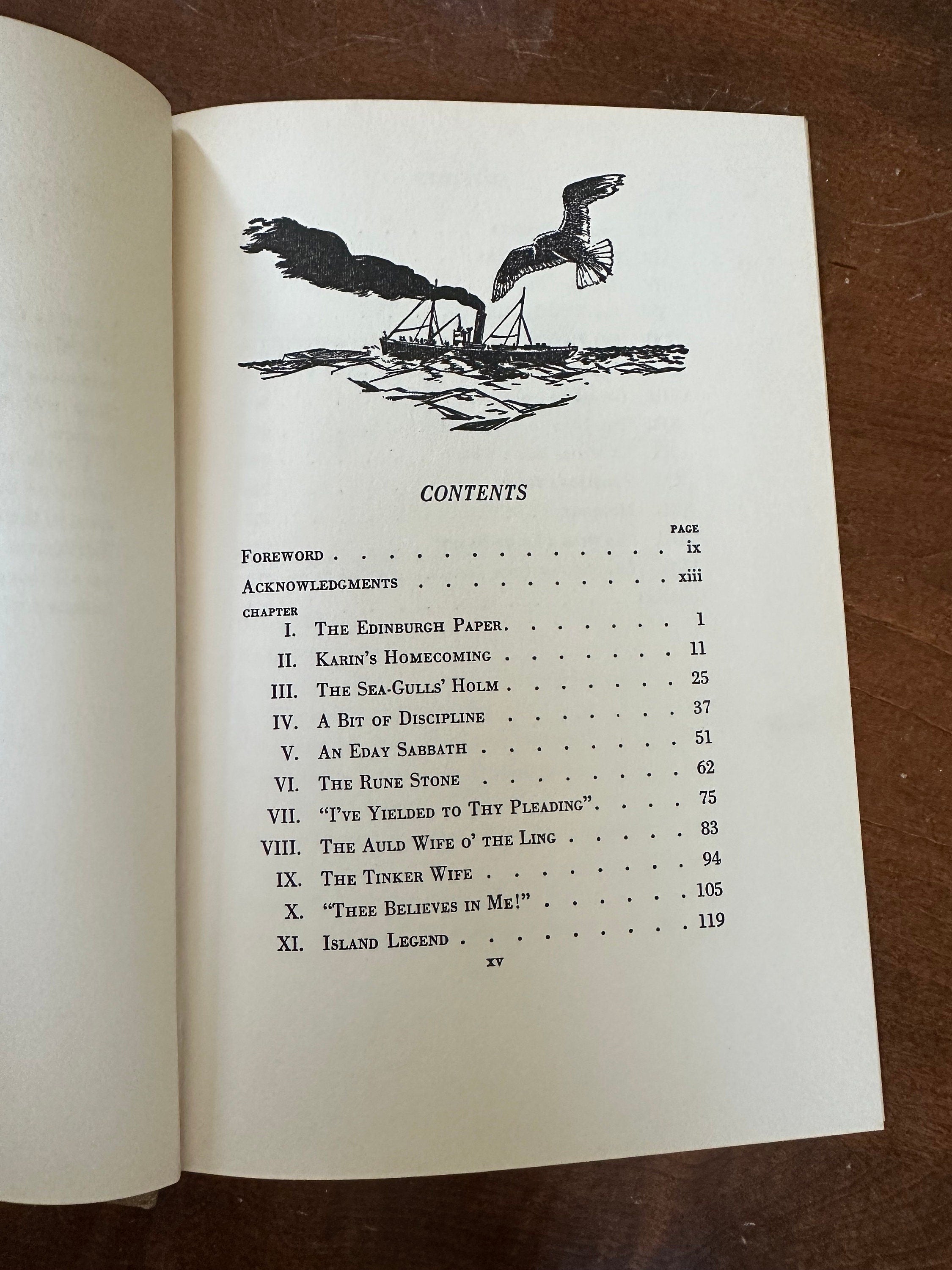 Vintage 1937 Wind of the Vikings A Tale of the Orkney Isles Hardcover Illustrated Book by Maribelle Commack