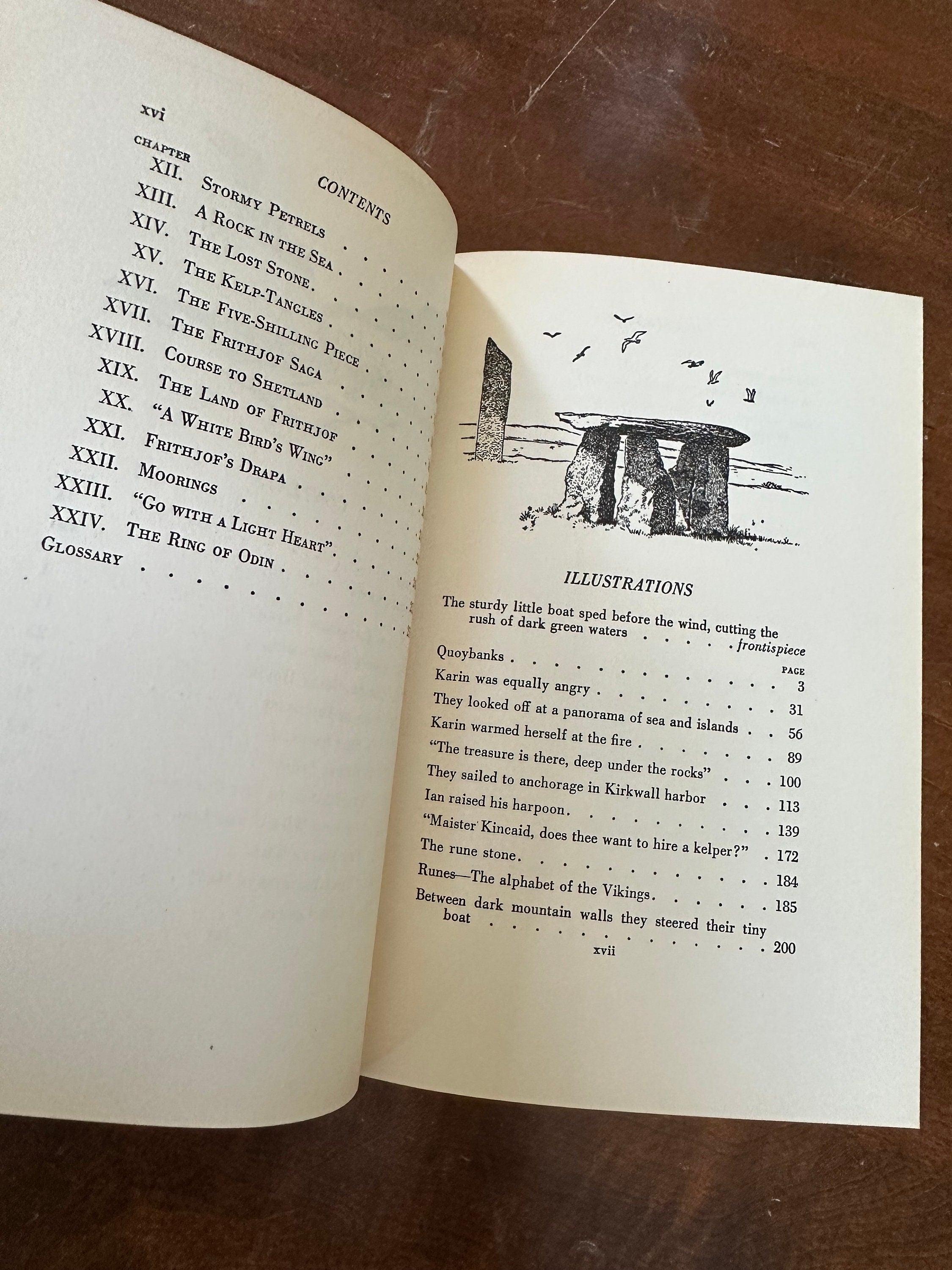 Vintage 1937 Wind of the Vikings A Tale of the Orkney Isles Hardcover Illustrated Book by Maribelle Commack