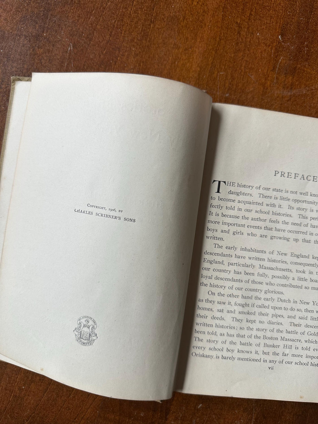 Antique 1906 1912 Stories From Early New York History Hardcover Illustrated Book by Sherman Williams