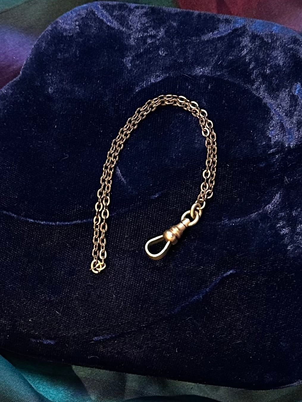 Antique Victorian Era Signed SR & Co. Gold Filled Watch Chain Dog Clip Clasp