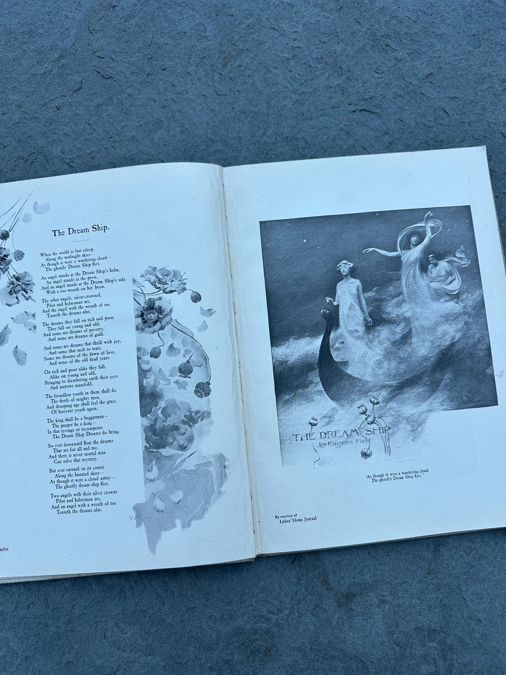 Antique 1896 Field Flowers Eugene Field Monument Souvenir Illustrated Hardcover Book