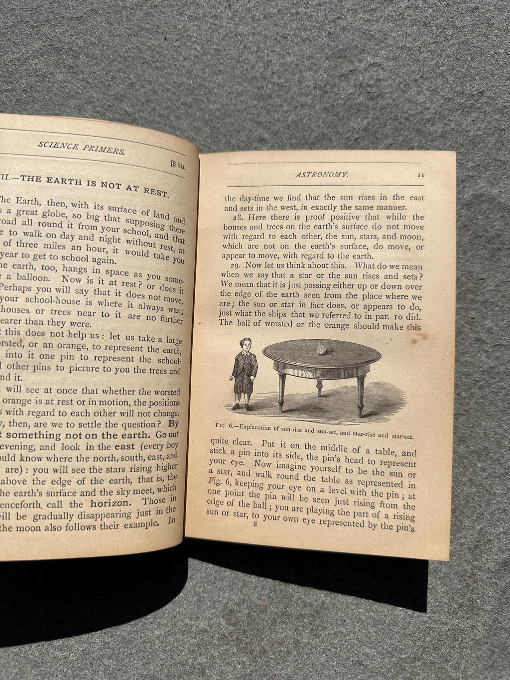 Antique 1877 Astronomy Science Primers Illustrated Hardcover Book by J. Norman Lockyer