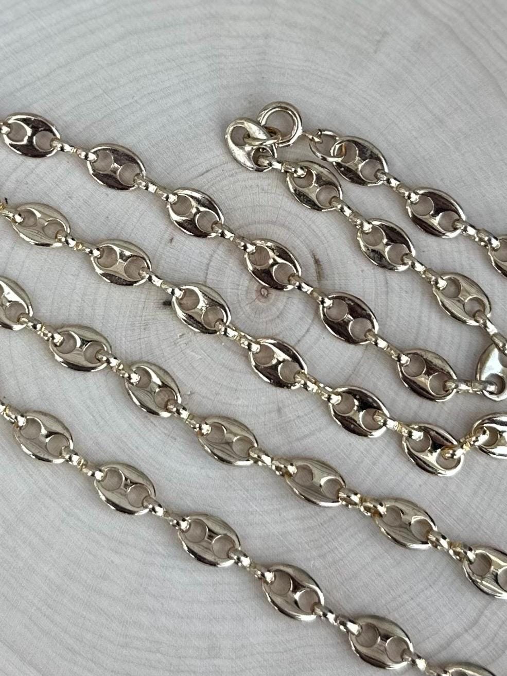 Vintage Gold Tone Long Mariner Chain 26.25” Unique Layering Jewelry