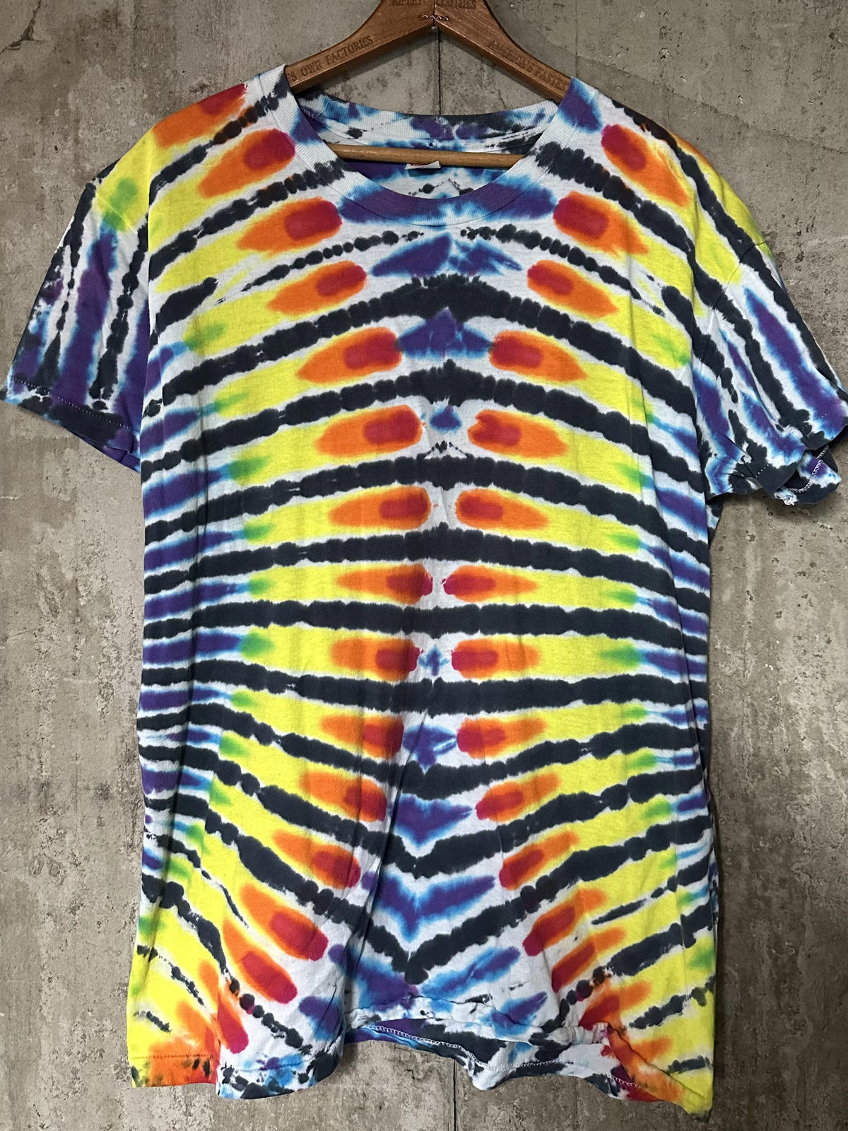 1990s Hanes X-Ray Tie Dye Single Stitch Tee 100% Cotton