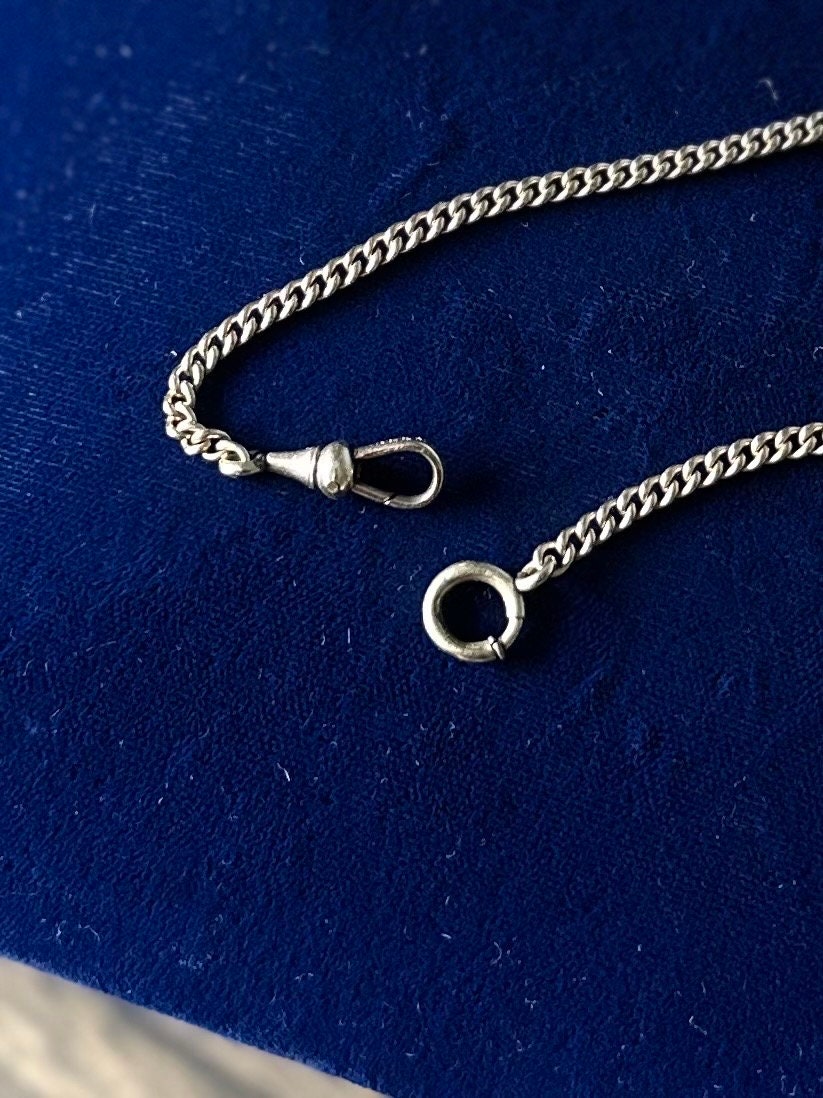 Long Victorian Antique Signed KEENE 12K Gold Filled Pocket Watch Chain 13.25”
