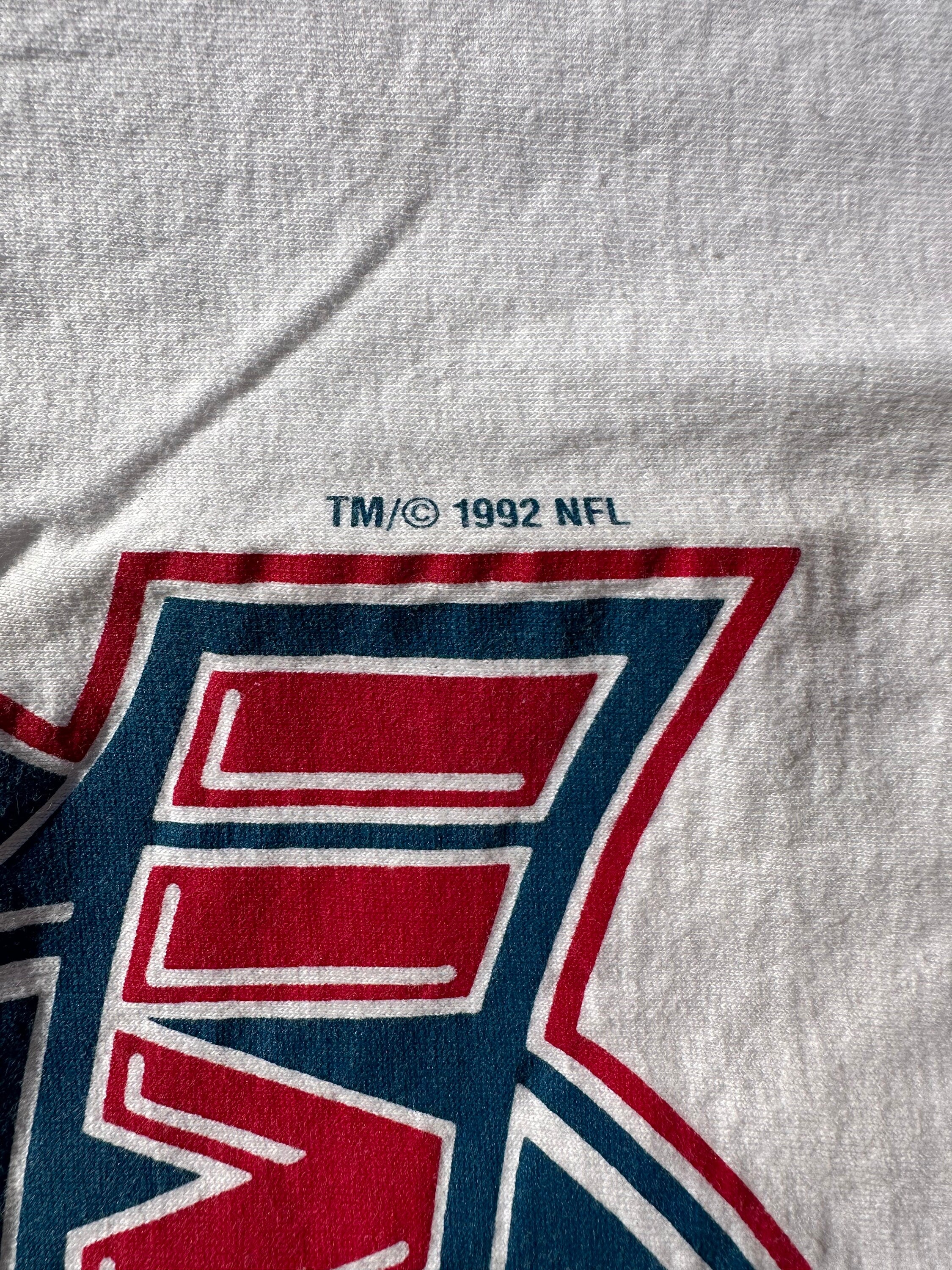 Vintage 1993 Super Bowl XXVII Rose Bowl Miller Lite Single Stitch White T-Shirt Tee Holoubek Brand 100% Cotton