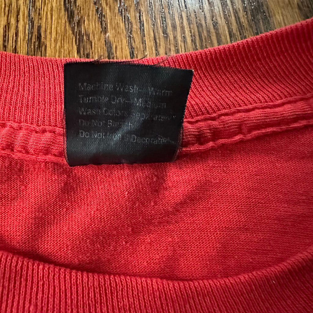 Vintage 1980s Anvil USA Danes Have More Fun Single Stitch Red T-Shirt Tee