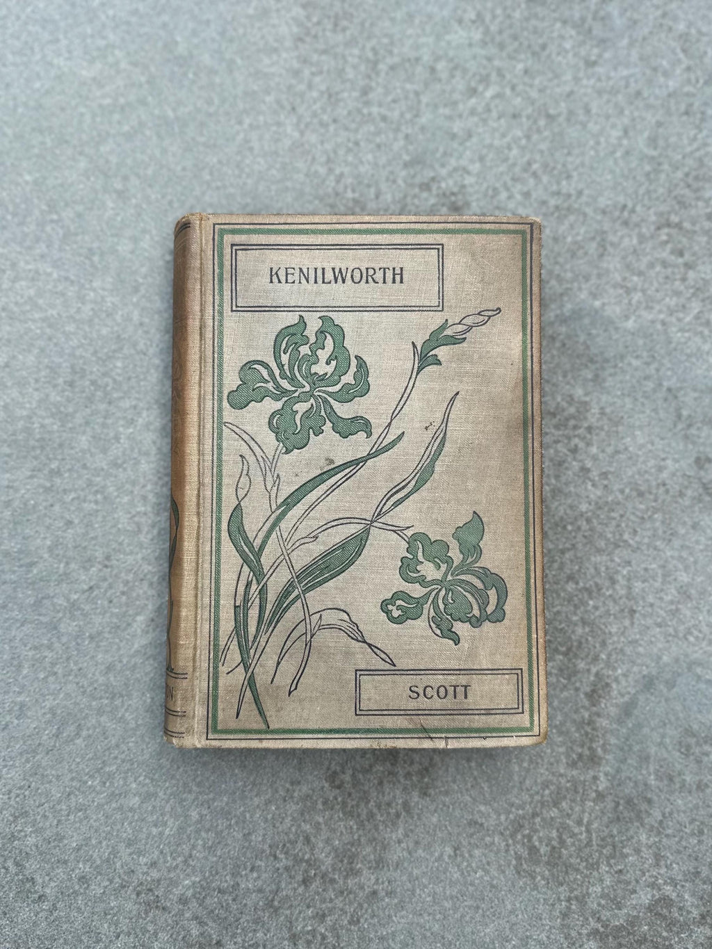 Antique 1890s 1900s Kenilworth Romance Novel by Sir Walter Scott Hardcover Book F.M. Lupton Publishing Elite Series