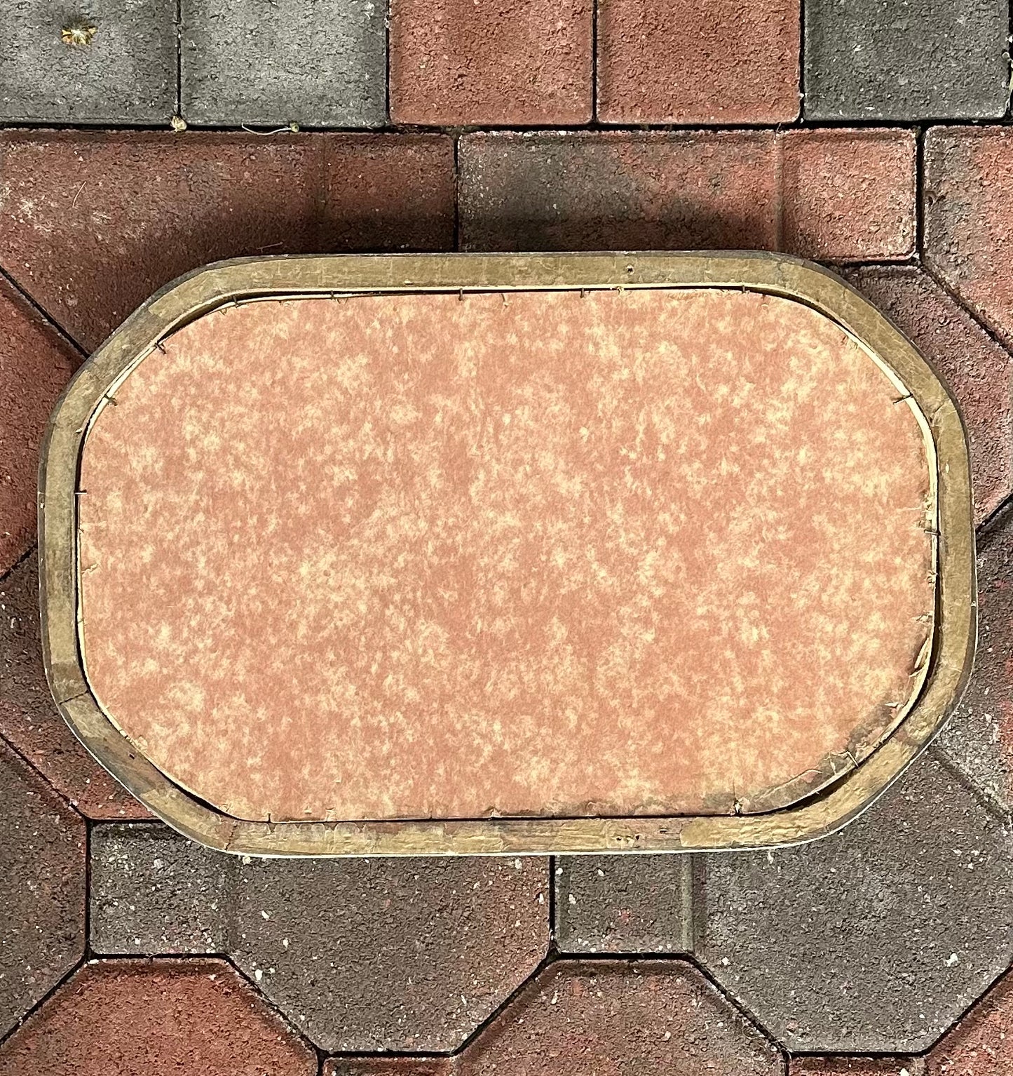 Antique Edwardian Convex Glass Framed Hand Tinted Dual Couple Family Portrait