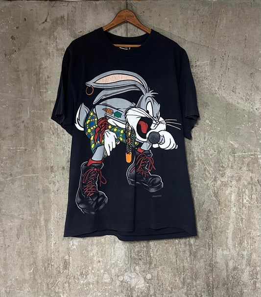 1993 Looney Tunes Bugs Bunny Rapping Single Stitch Cotton Tee