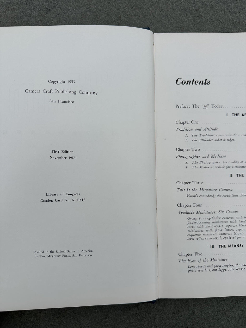 Vintage 1953 First Edition 35mm Photography Hardcover Illustrated Book by Jacob Deschin | Approaches & Techniques with the Miniature Camera