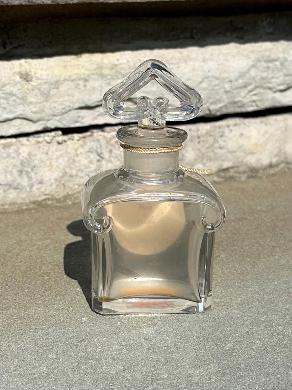 Vintage 1940s Guerlain Paris L'Heure Bleue Baccarat Perfume Bottle Made in France Empty