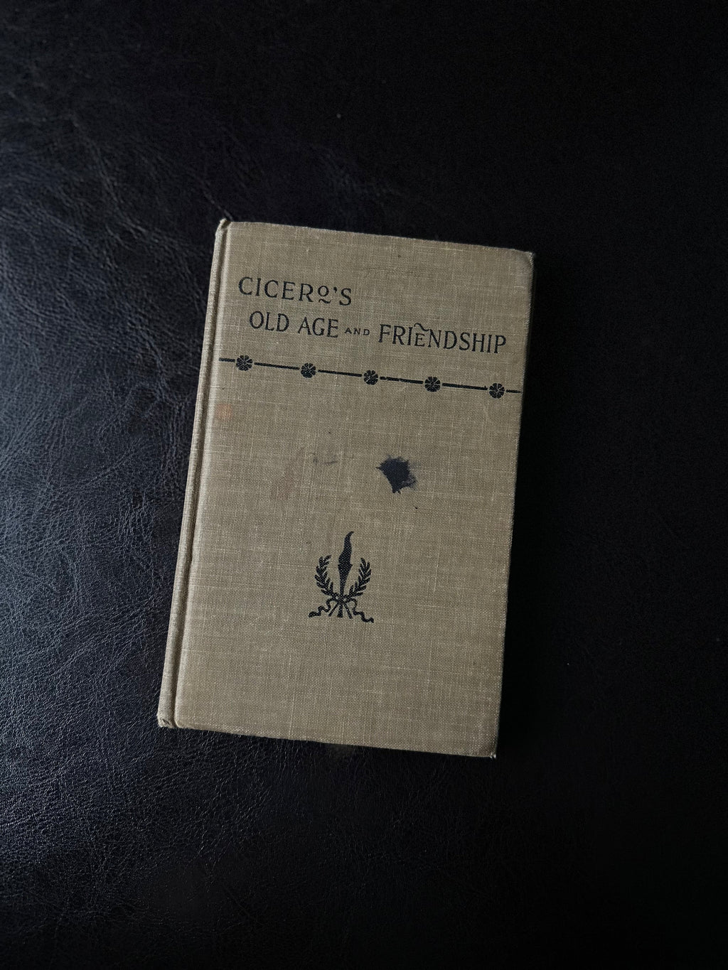 Antique 1896 Cicero's Essays on Old Age and Friendship, Also His Paradoxes Hardcover Cloth Binding Pocket Book David McKay, Publisher