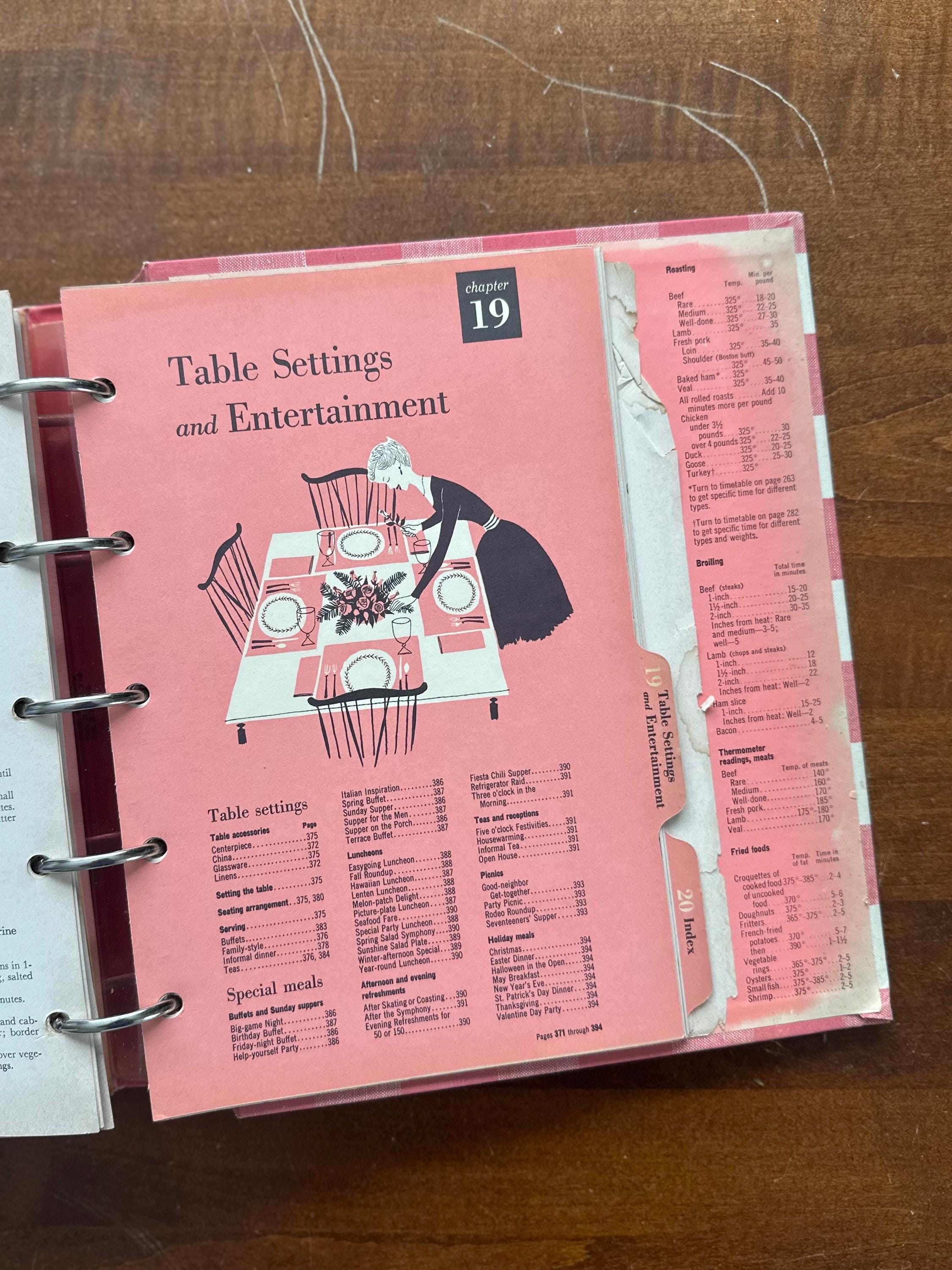 Vintage 1953 Better Homes & Gardens New Cook Book Illustrated Hardcover Binder Cookbook 1st Edition 4th Printing Midcentury