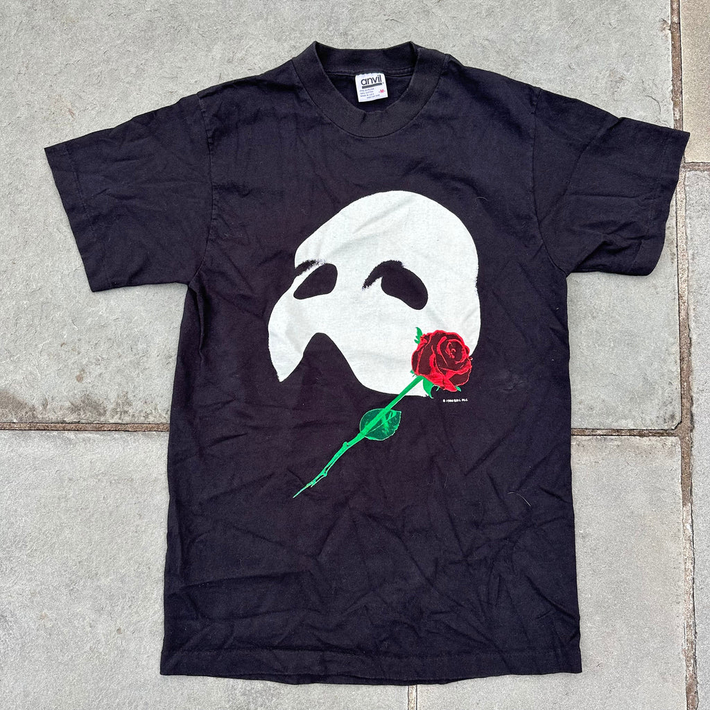 Vintage 1986 Phantom of the Opera Single Stitch 80s Anvil Black T-Shirt Tee