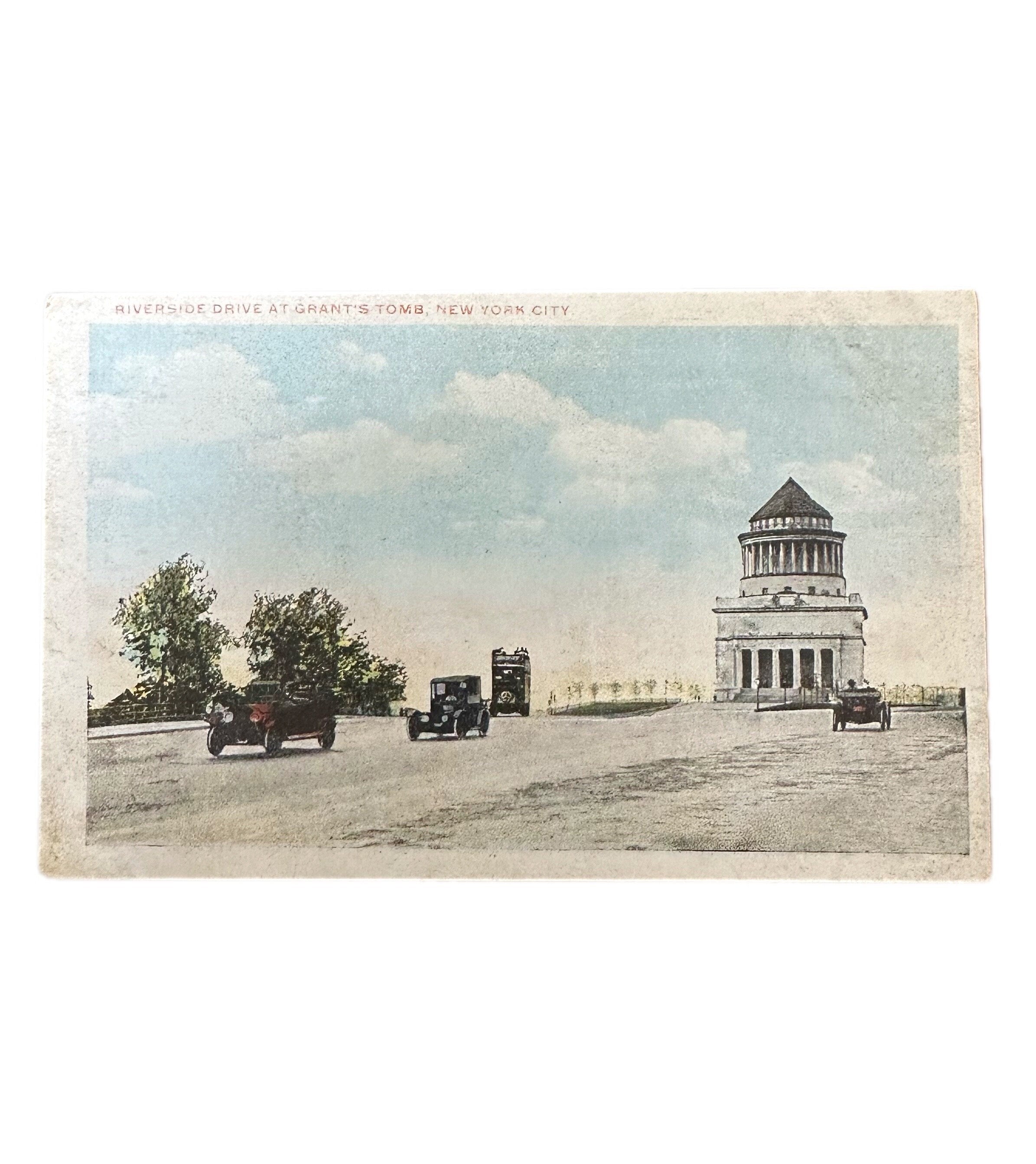 Antique Early 1900s Unused Riverside Drive Grant’s Tomb NYC Topographical Postcard New York City