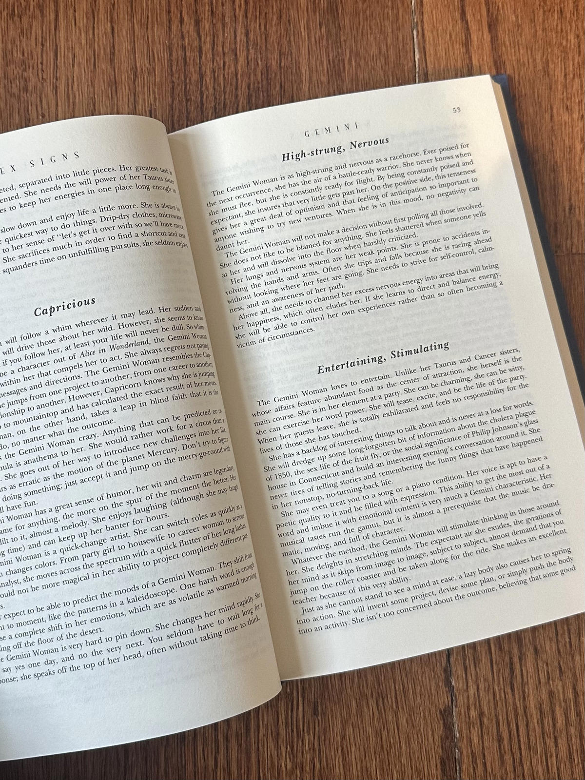 1996 Sex Signs: Every Woman's Astrological & Psychological Guide Hardcover Book