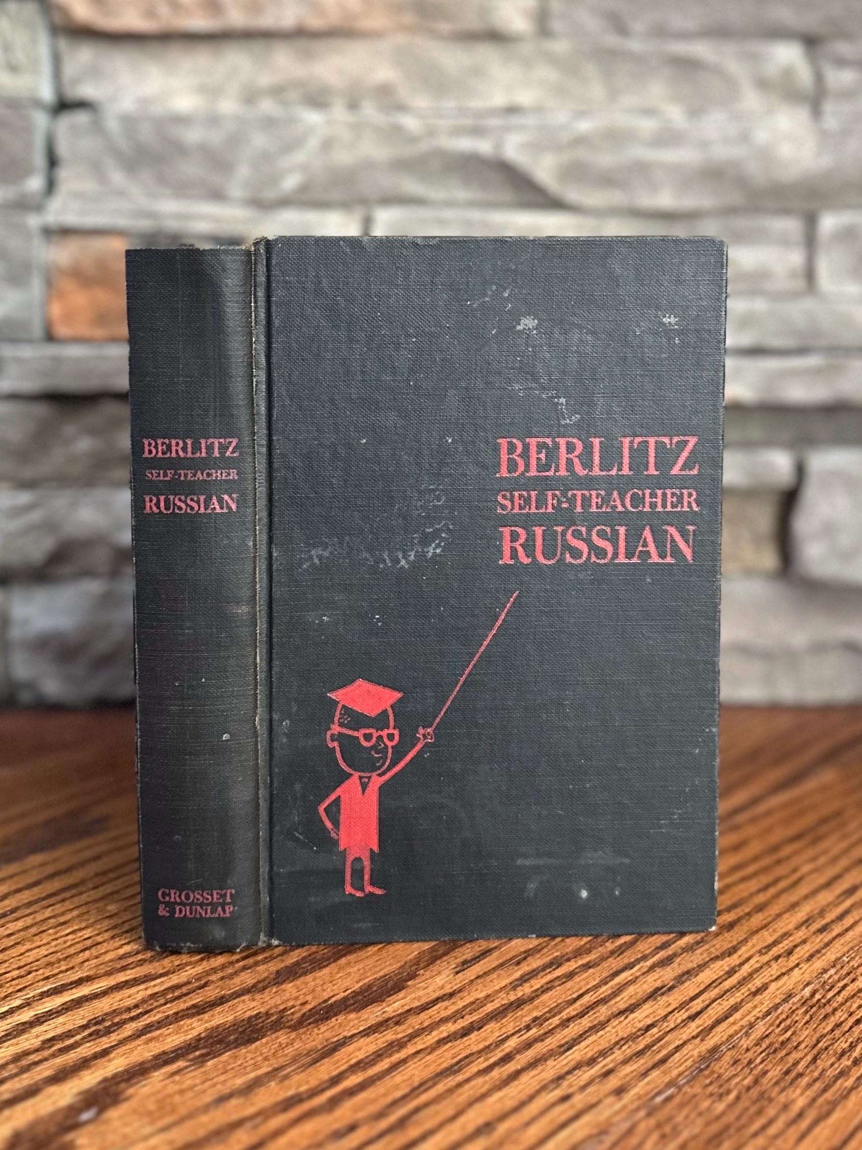 Vintage 1951 The Berlitz Self-Teacher: Russian Hardcover Russian Language Book