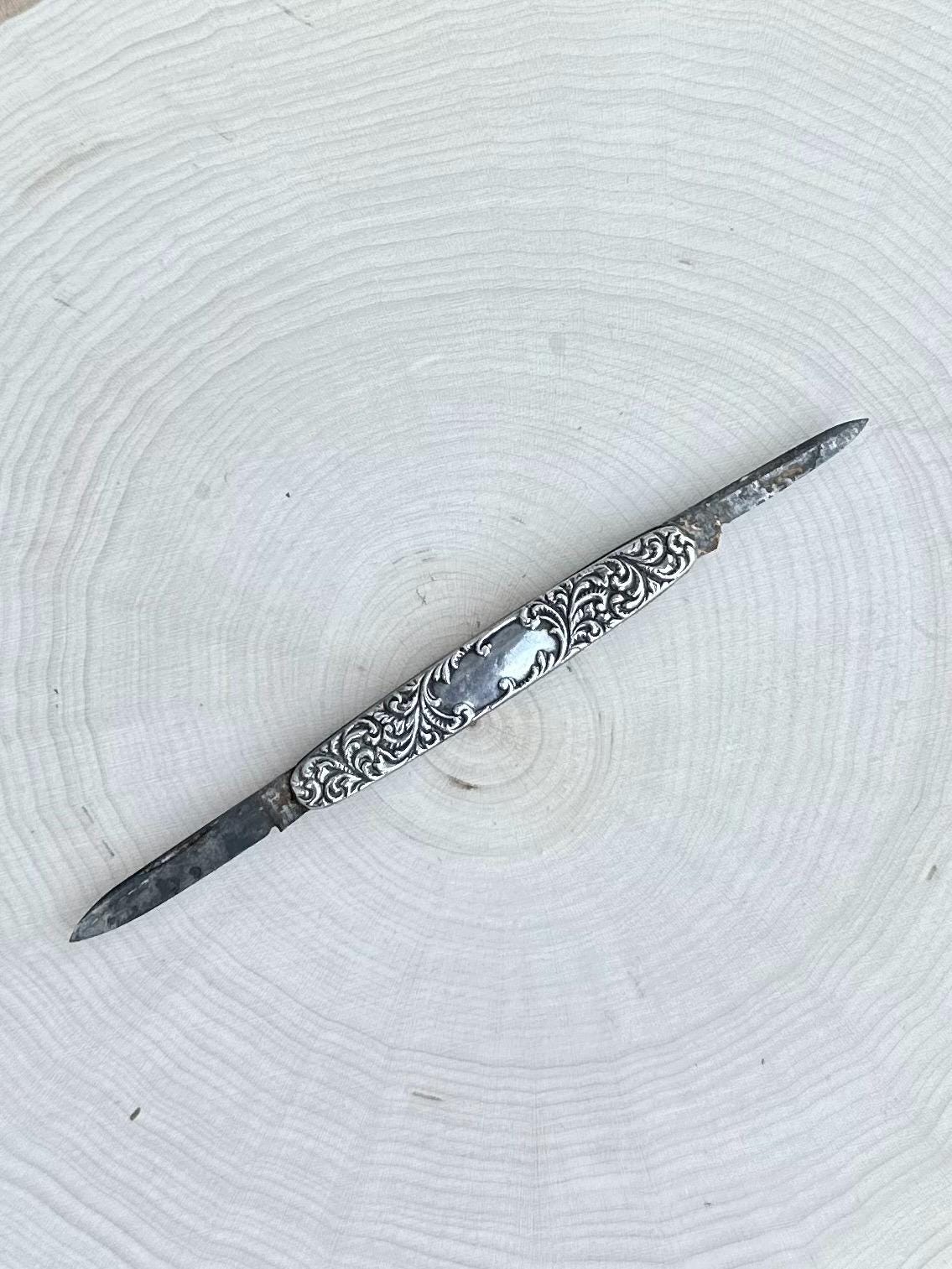 Antique EMPIRE KNIFE CO Sterling Silver 2-Blade Folding Pocket Knife c.1856-1930