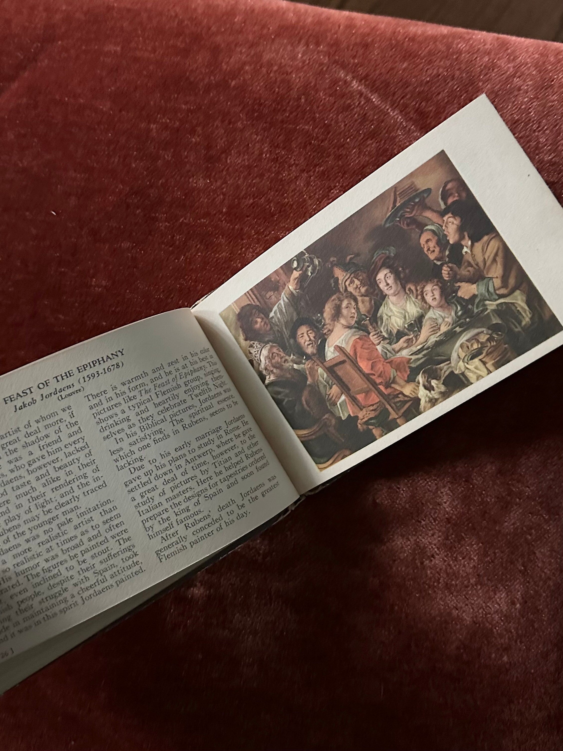 Vintage 1941 Famous Paintings A Guide to the Masters Illustrated in Color Mini Hardcover Book by Frances Cavanah