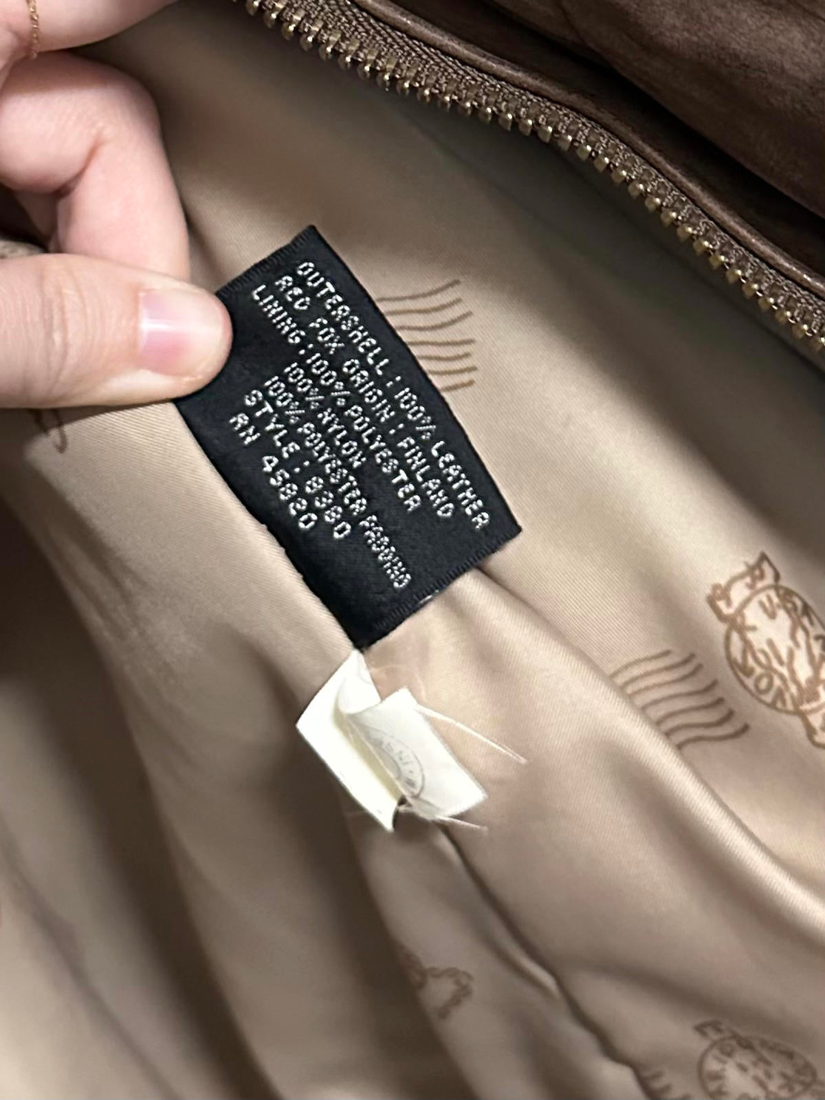 1990s Wilson Genuine Leather Brown Bomber Jacket Adventure Bound