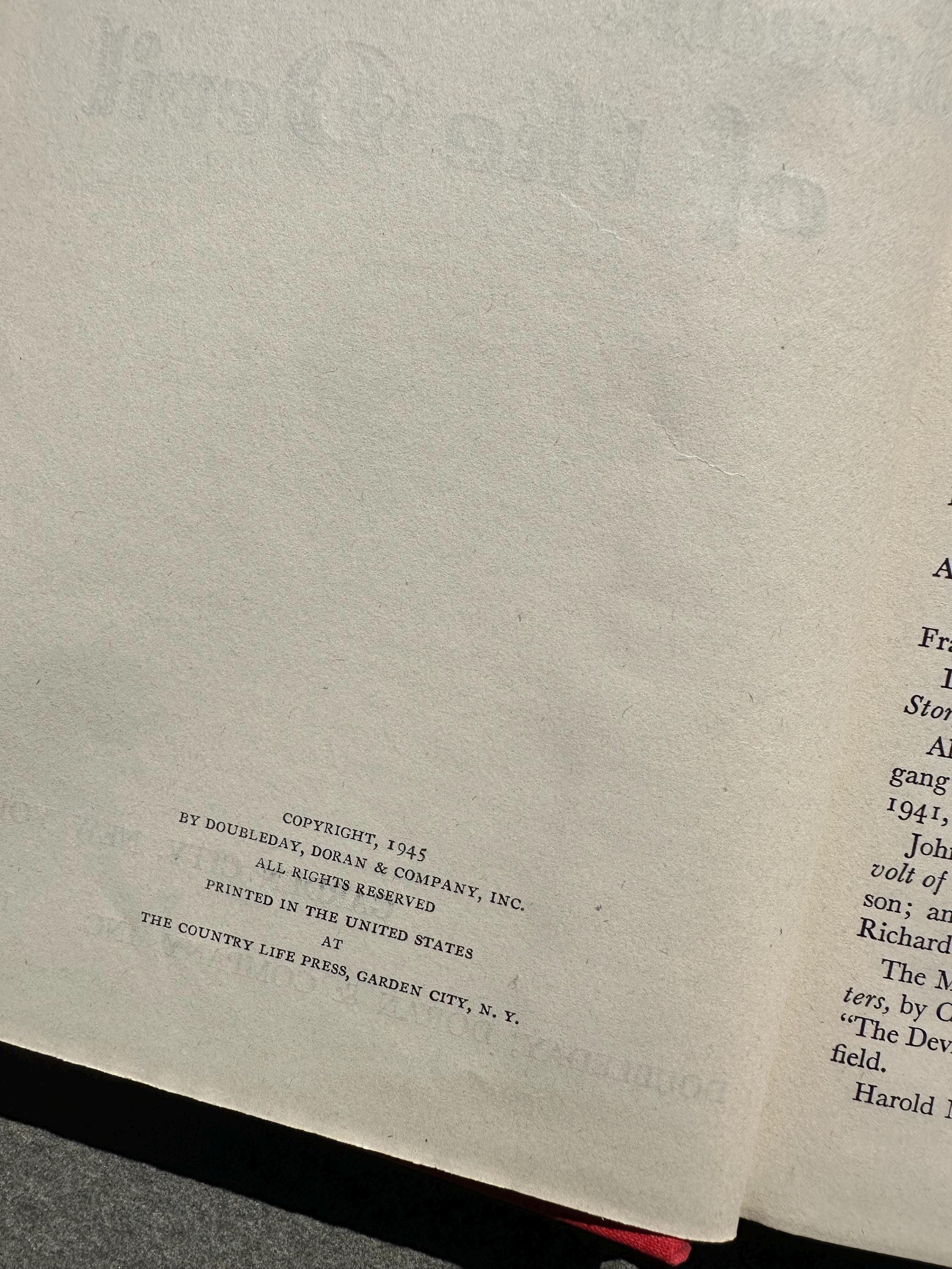 Vintage 1945 Speak of the Devil Hardcover Book Sterling North & C.B. Boutell | An Anthology of Demonology