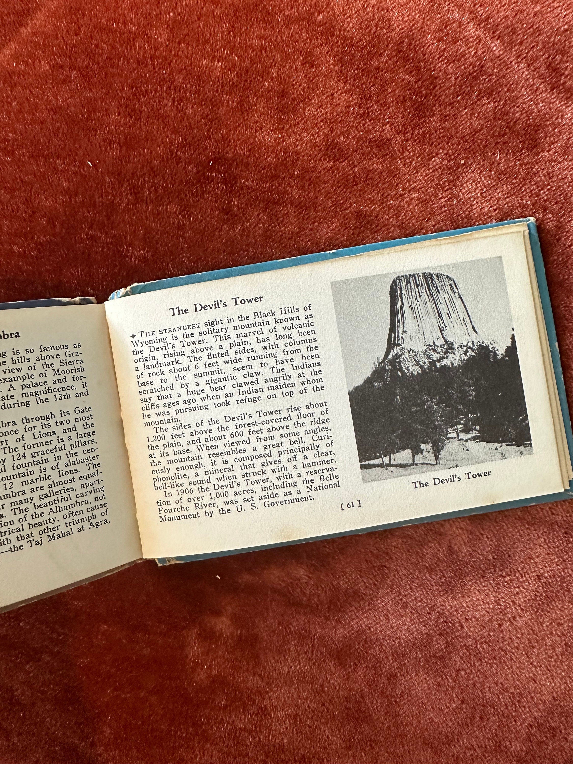 Vintage 1938 Wonders of the World A Guide Book Illustrated News Photos Mini Hardcover Book by Rense Kolvoord
