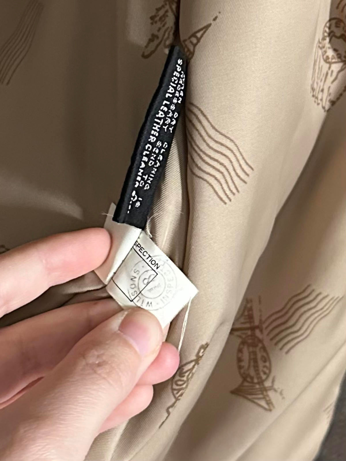 1990s Wilson Genuine Leather Brown Bomber Jacket Adventure Bound