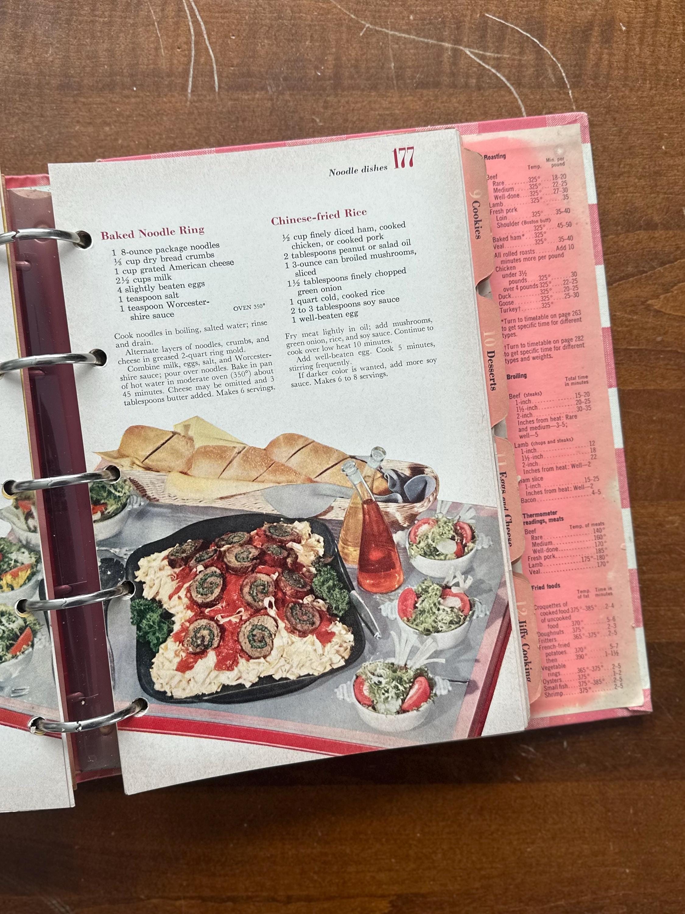 Vintage 1953 Better Homes & Gardens New Cook Book Illustrated Hardcover Binder Cookbook 1st Edition 4th Printing Midcentury