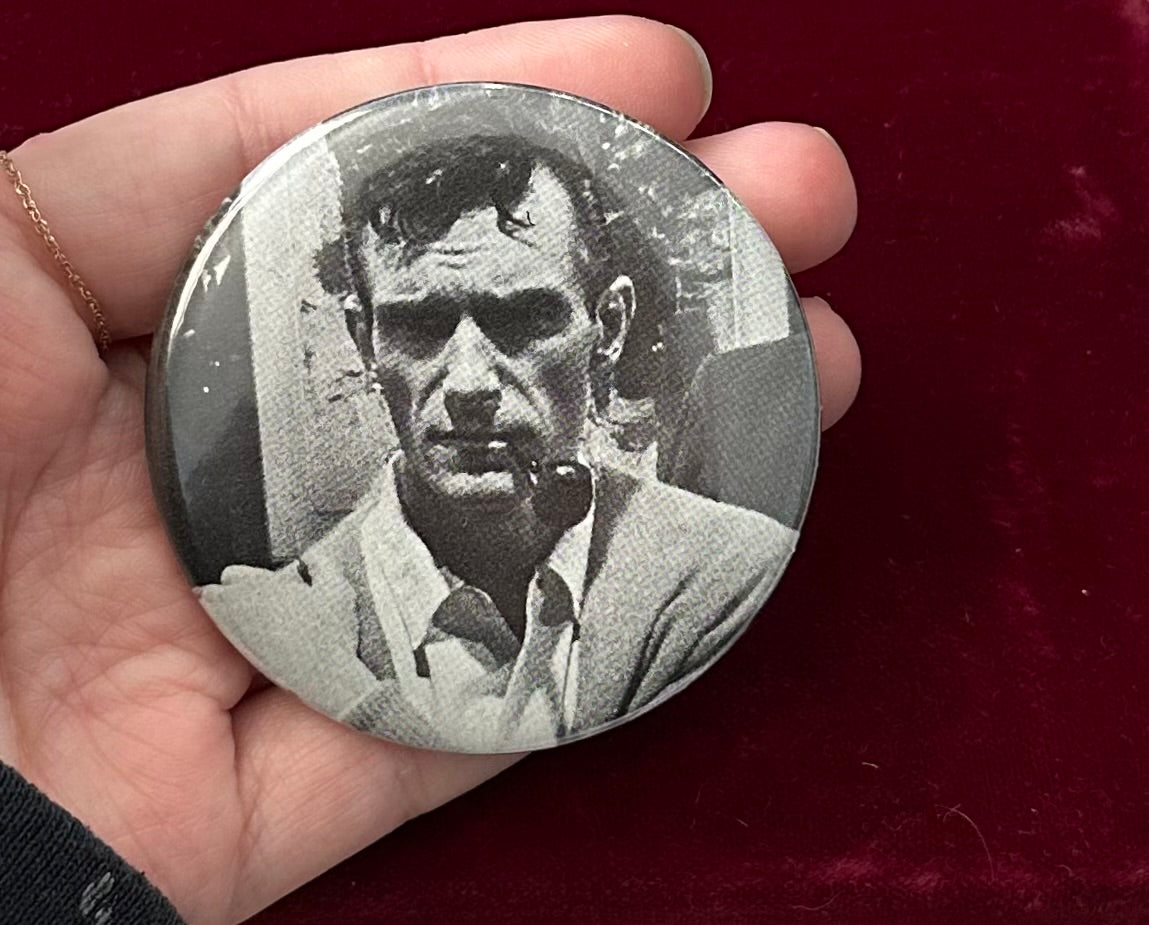 'Working Playboy' Hugh Hefner Button Pin