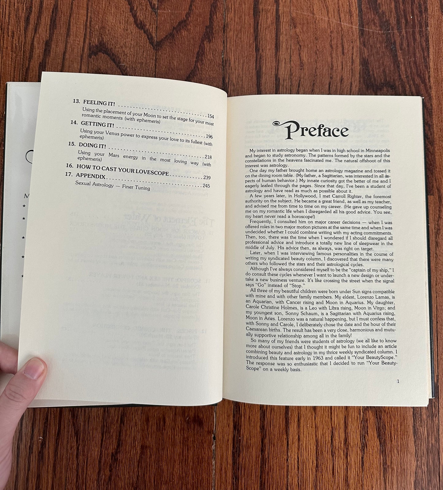 1983 Lovescopes by Arlene Dahl Hardcover Book with Dust Jacket | Signed by Author