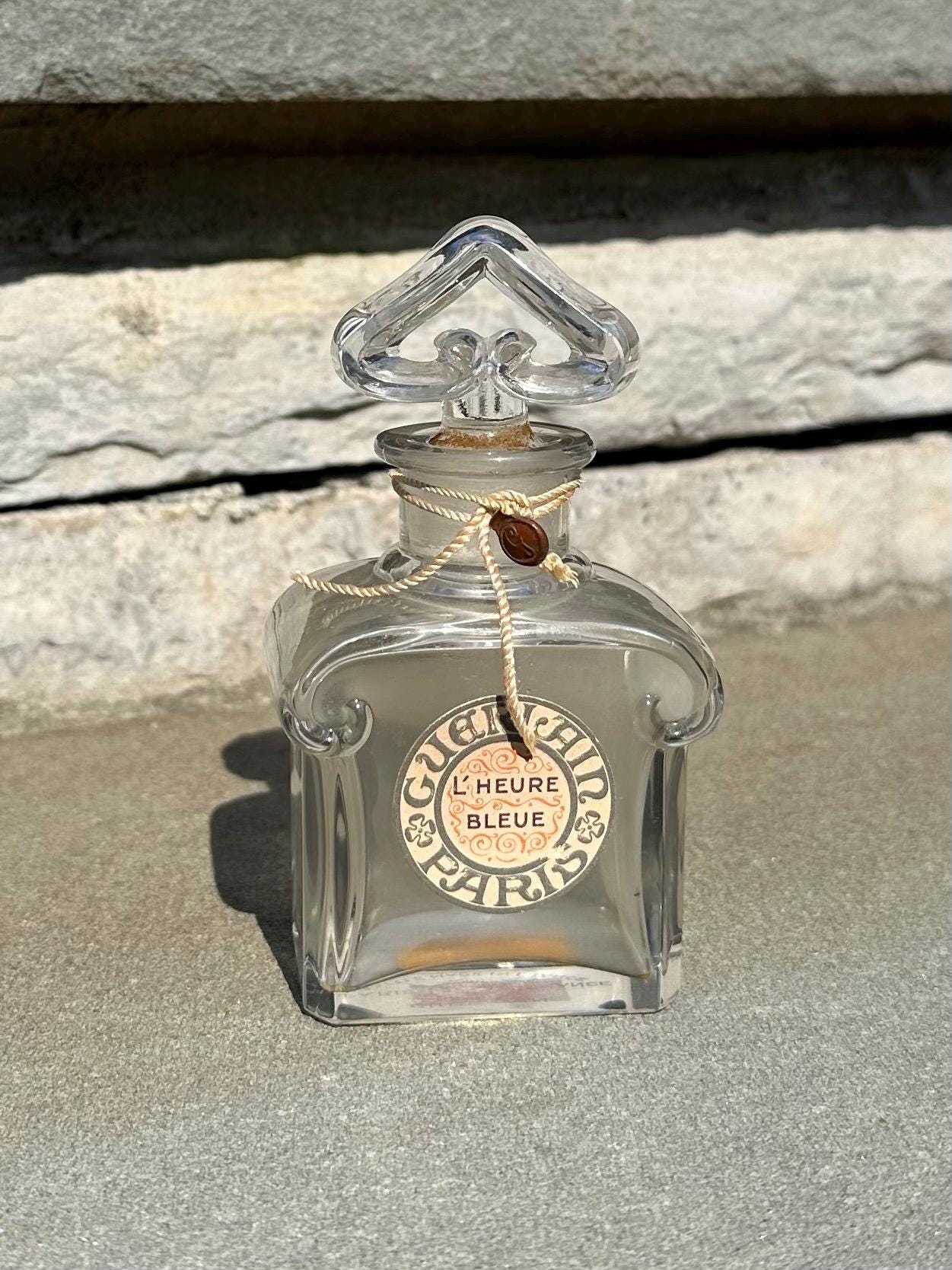 Vintage 1940s Guerlain Paris L'Heure Bleue Baccarat Perfume Bottle Made in France Empty