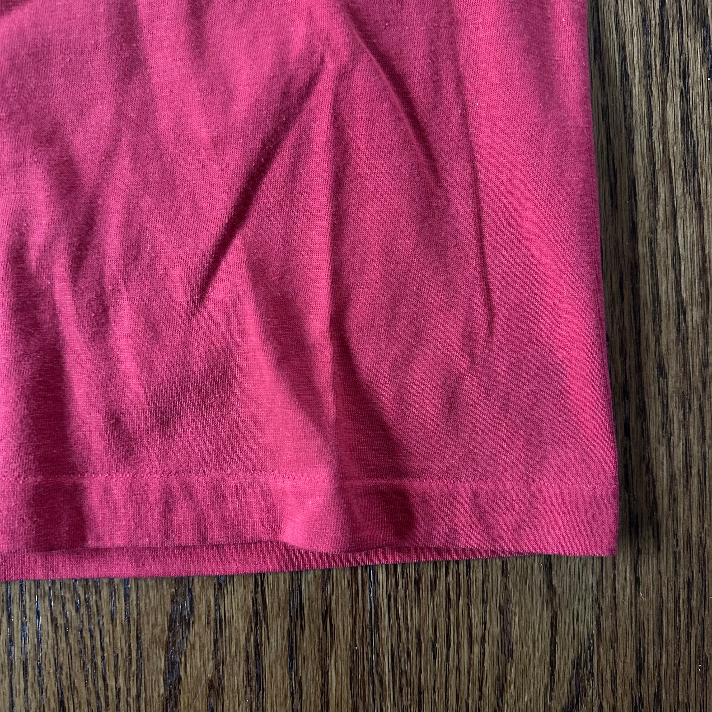Vintage 1980s Anvil USA Danes Have More Fun Single Stitch Red T-Shirt Tee