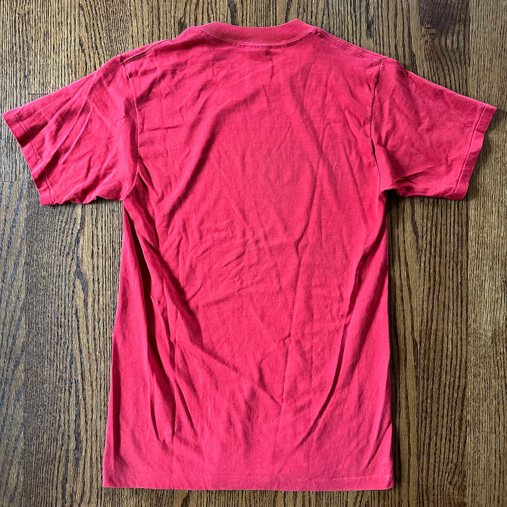 Vintage 1980s Anvil USA Danes Have More Fun Single Stitch Red T-Shirt Tee