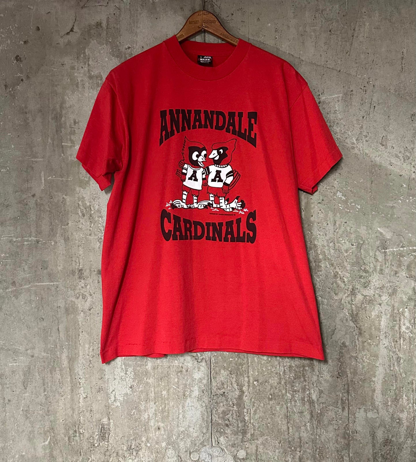 1995 Annandale Cardinals Single Stitch Tee