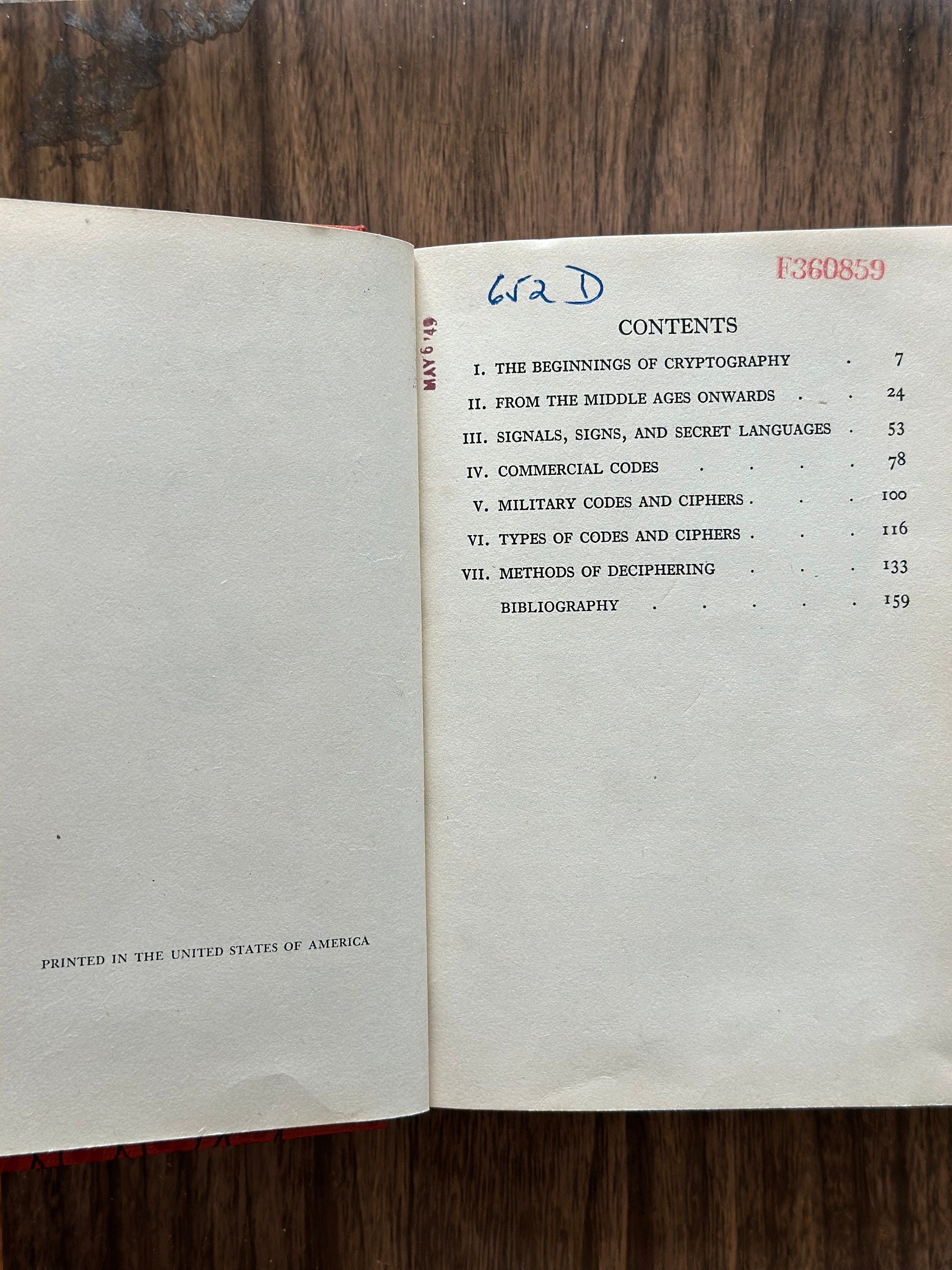 RARE Vintage 1939 1949 First Edition? Codes and Ciphers by Alexander D'Agapeyeff Cryptography Hardcover Book