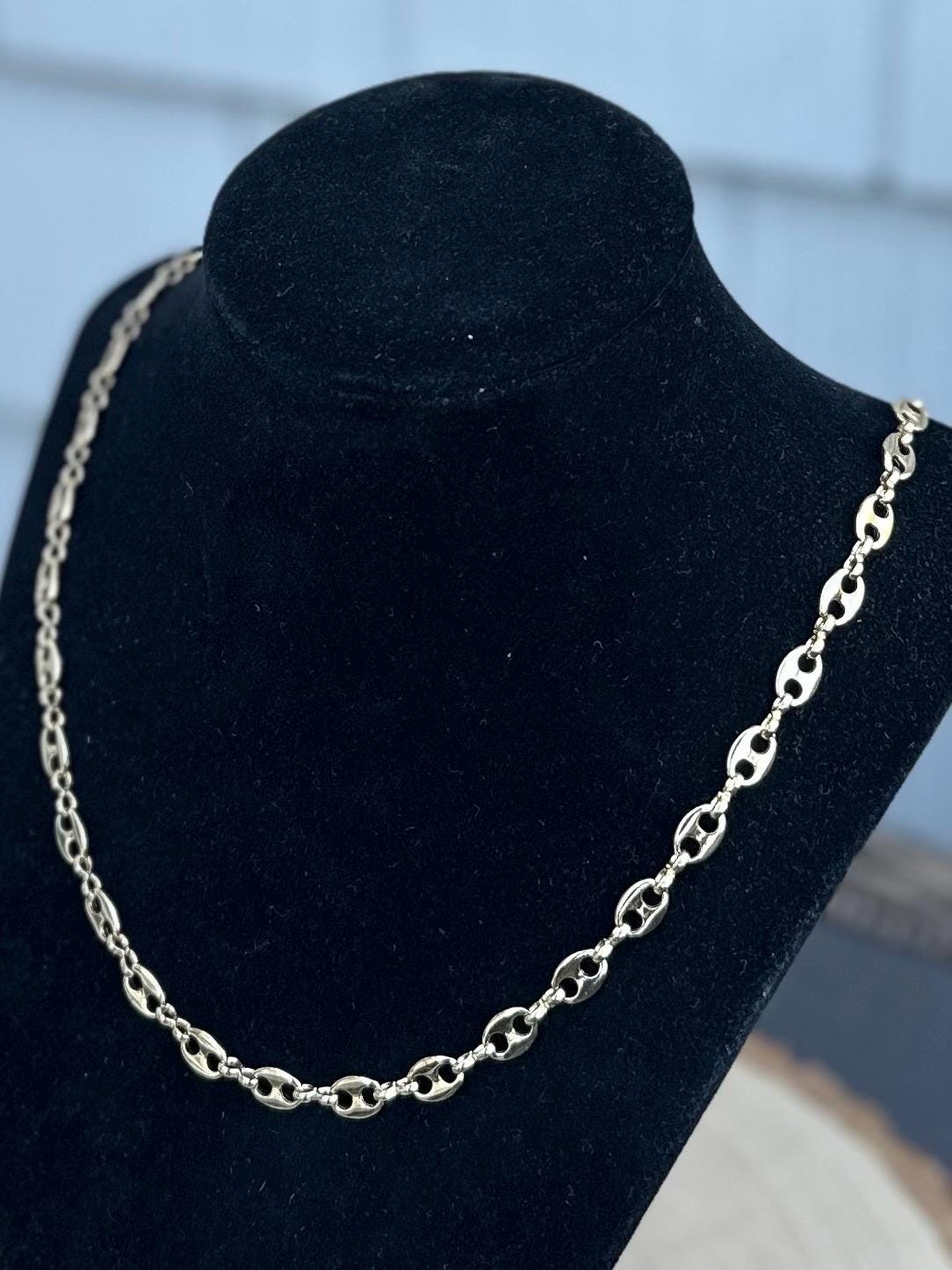 Vintage Gold Tone Long Mariner Chain 26.25” Unique Layering Jewelry