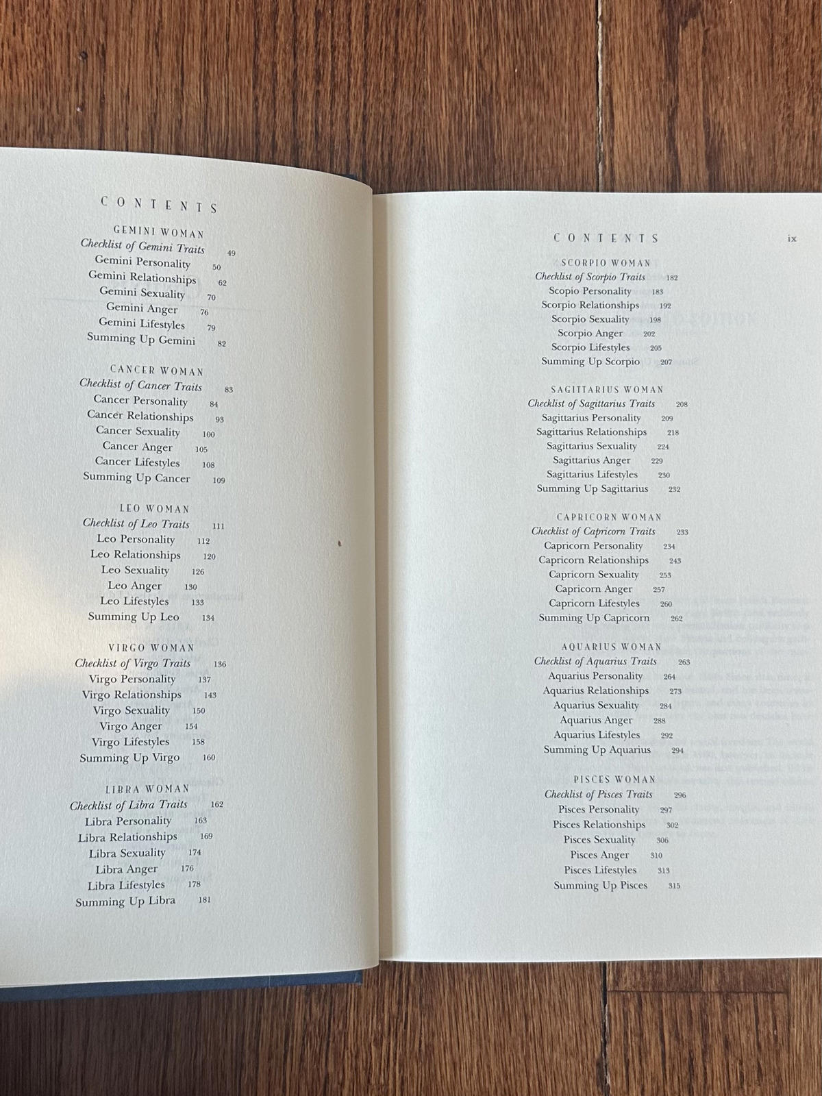 1996 Sex Signs: Every Woman's Astrological & Psychological Guide Hardcover Book