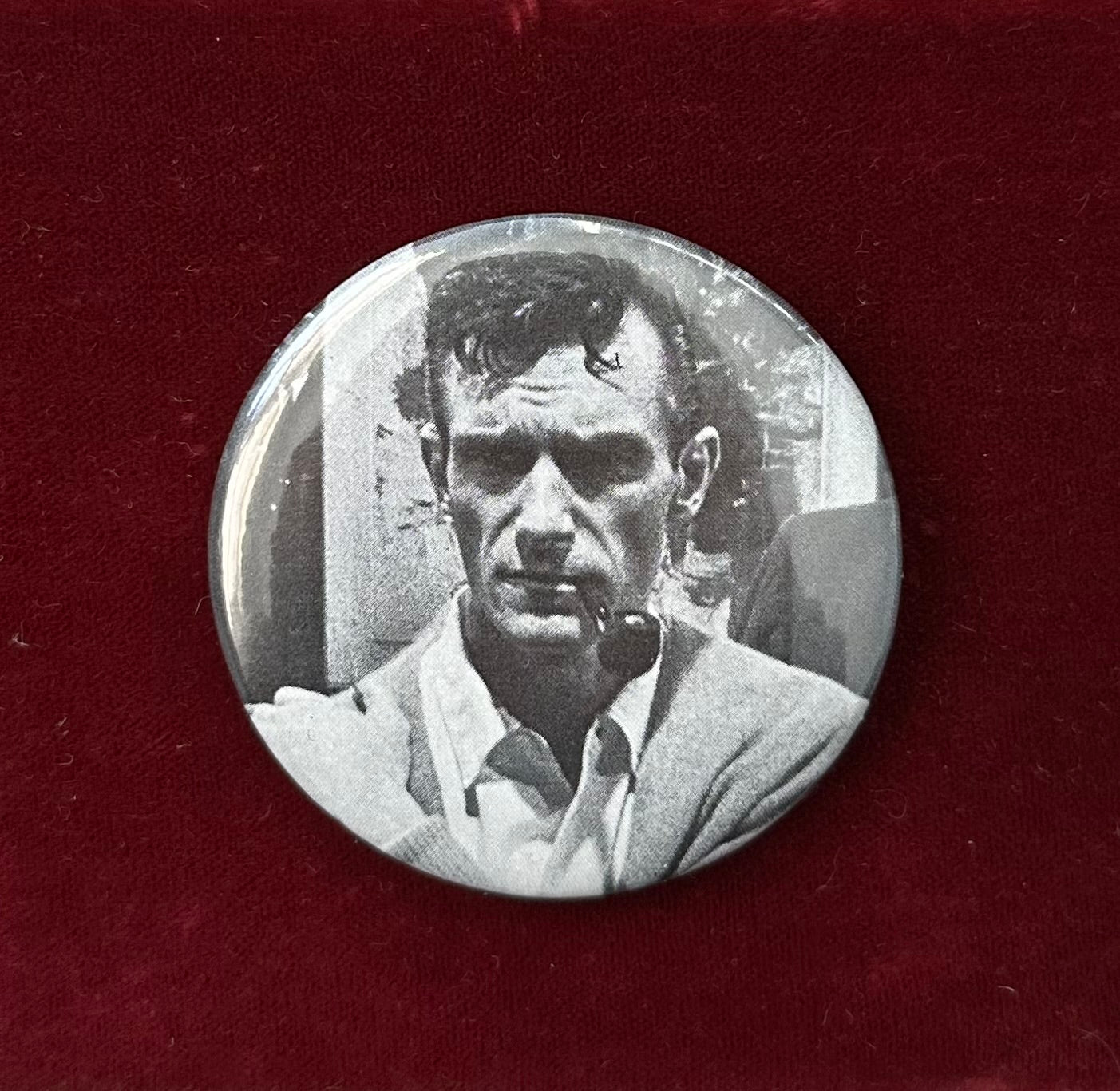 'Working Playboy' Hugh Hefner Button Pin