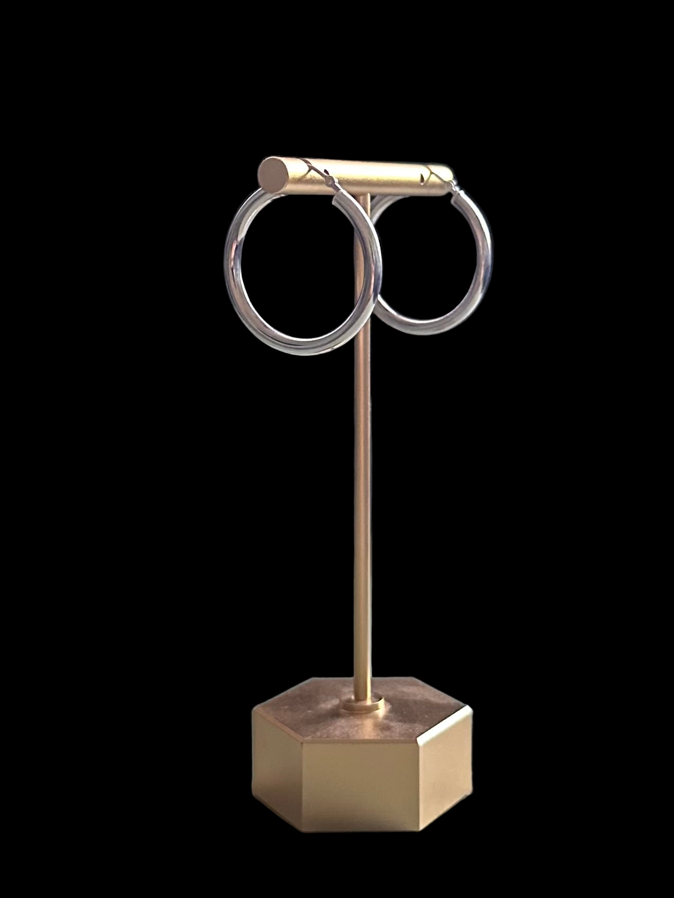 Vintage Sterling Silver Hoop Earrings