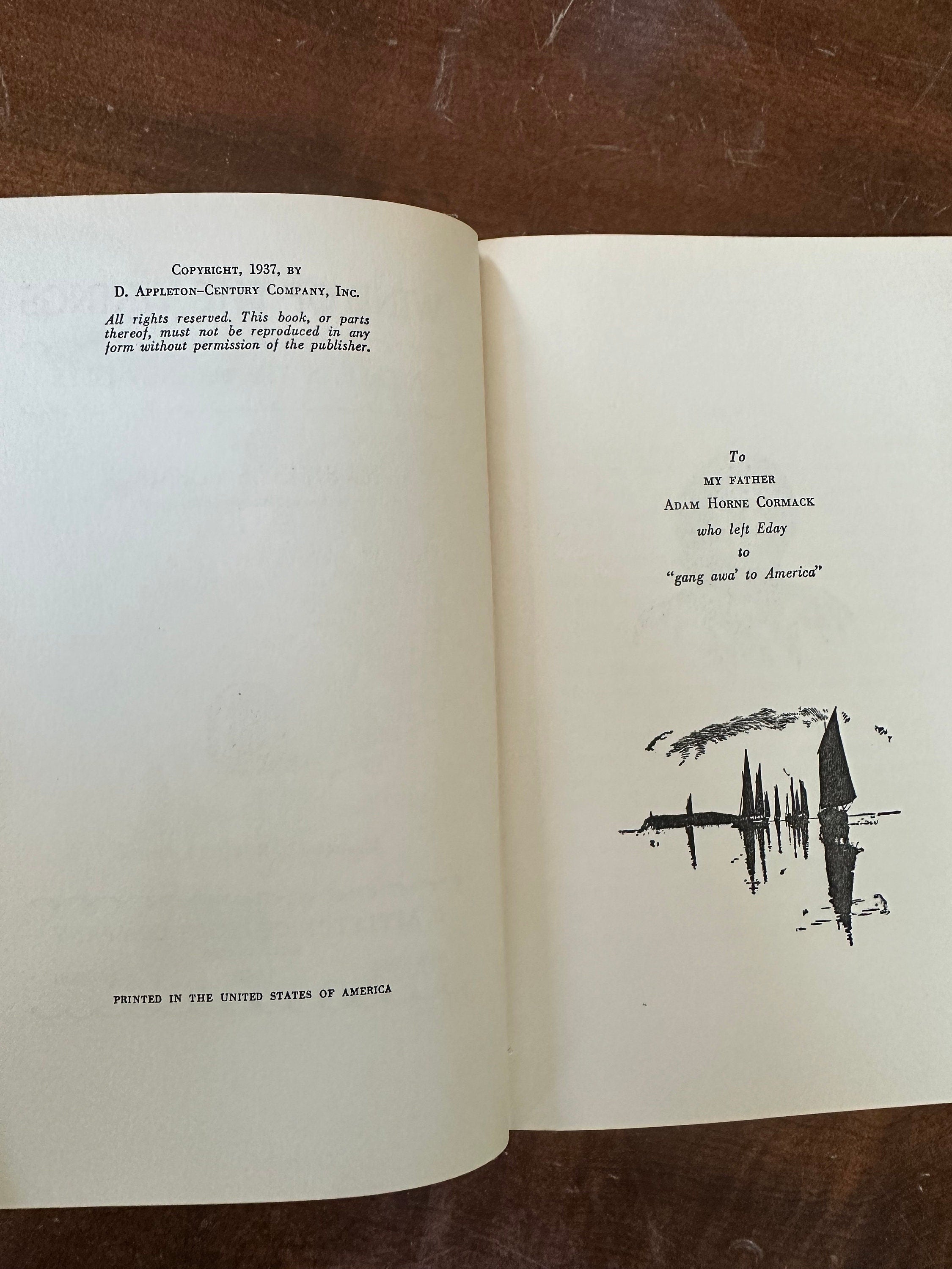 Vintage 1937 Wind of the Vikings A Tale of the Orkney Isles Hardcover Illustrated Book by Maribelle Commack