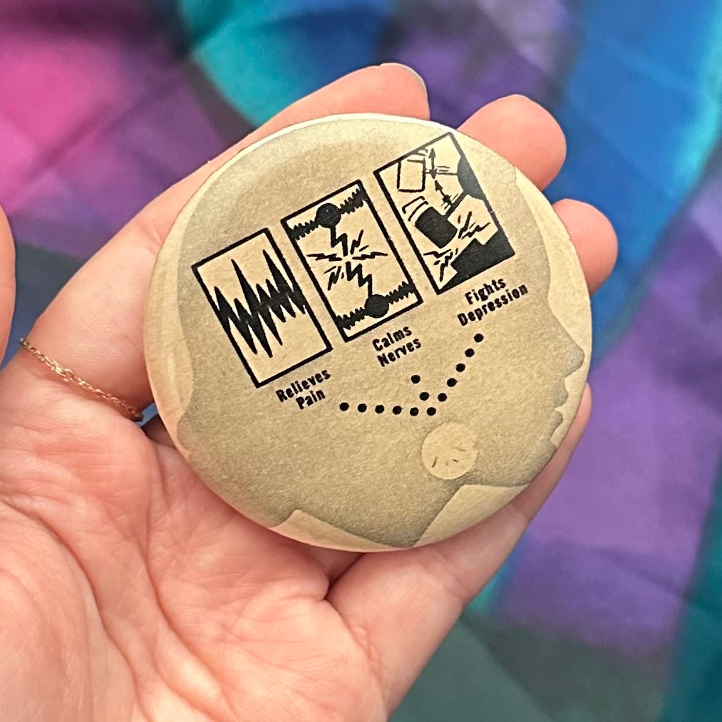 Pick One! Assorted Handmade Pinback Button Pins | October 1958 Family Circle Magazine