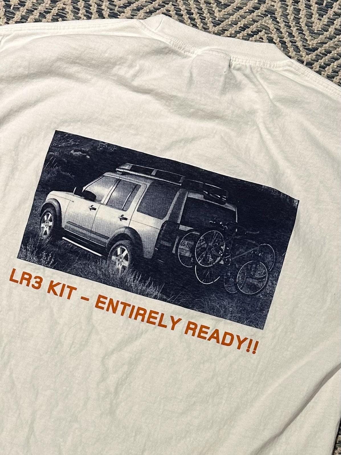 Vintage Y2K Land Rover LR3 Kirt Promo Short Sleeve T-Shirt Made in USA 100% Cotton Size L Murina Tag