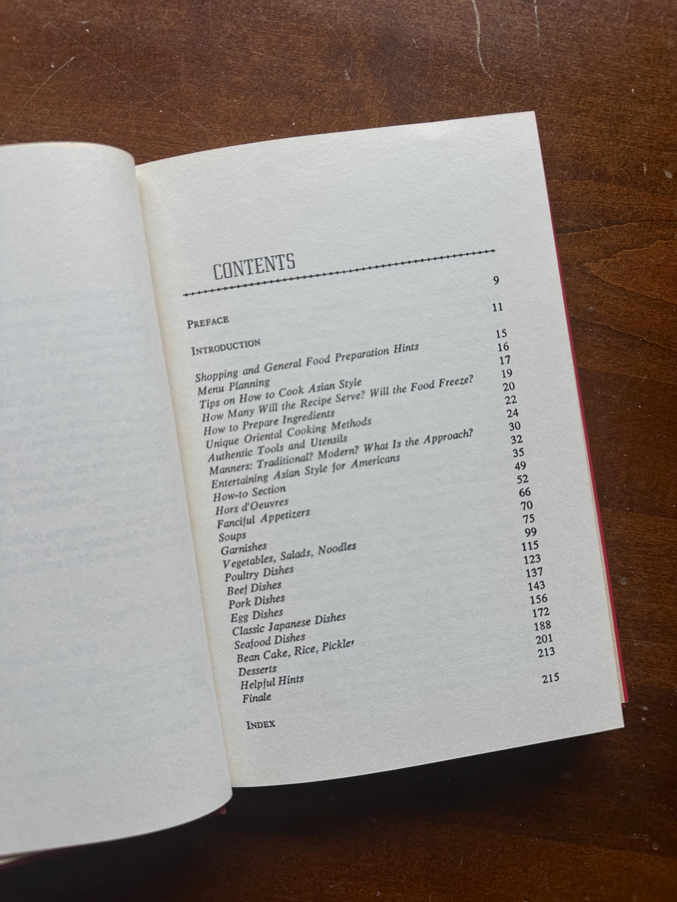 Vintage 1971 1972 Asian Flavors: Oriental Cooking Made Easy for Americans Illustrated Hardcover Cookbook by Kay Shimizu