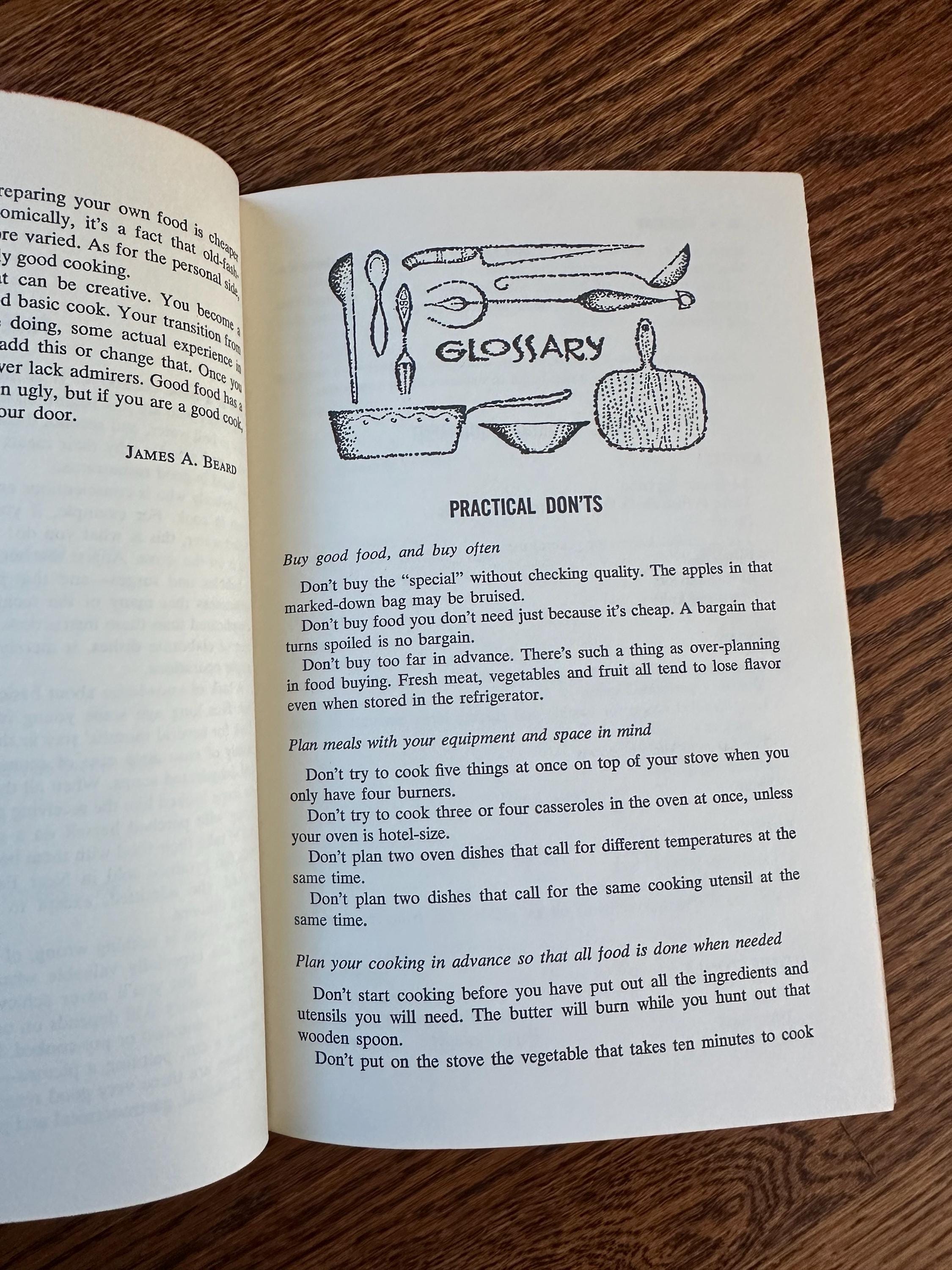 Vintage 1959 1961 The James Beard Cookbook Hardcover Book Midcentury Book Club Edition